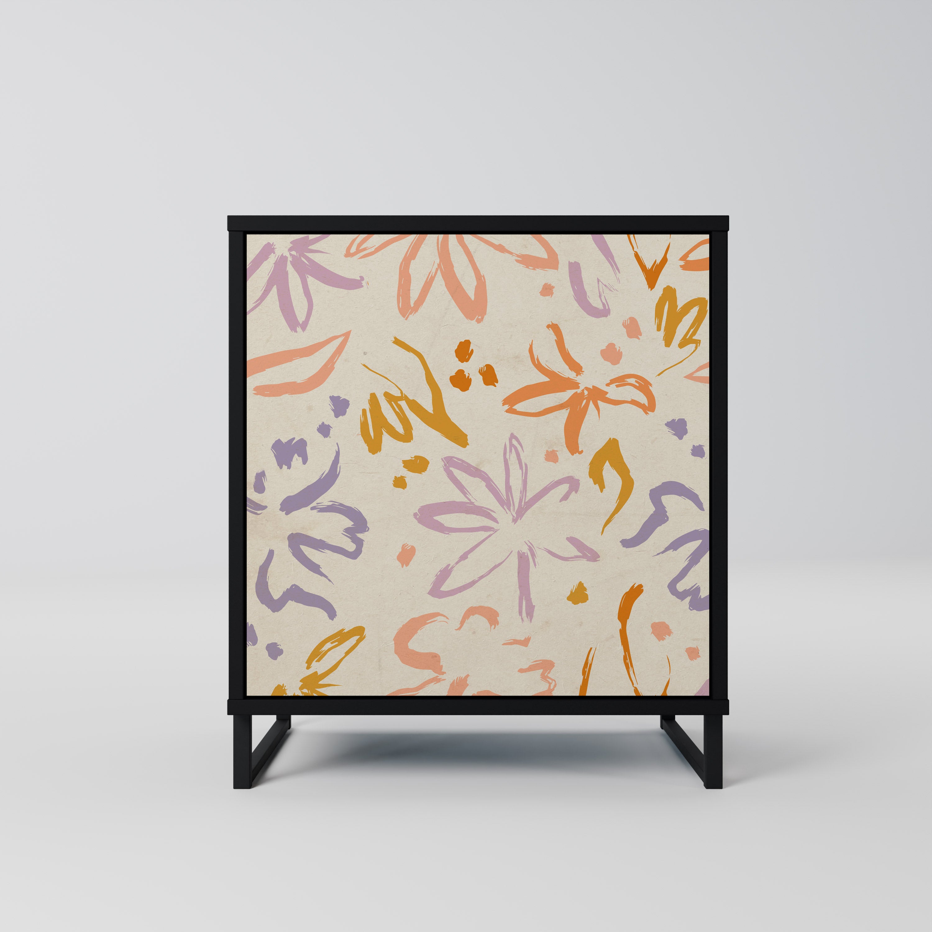 SPRING WHIMSY Sideboard mit 1 Tür in Schwarz