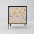 SPRING WHIMSY Sideboard mit 1 Tür in Schwarz