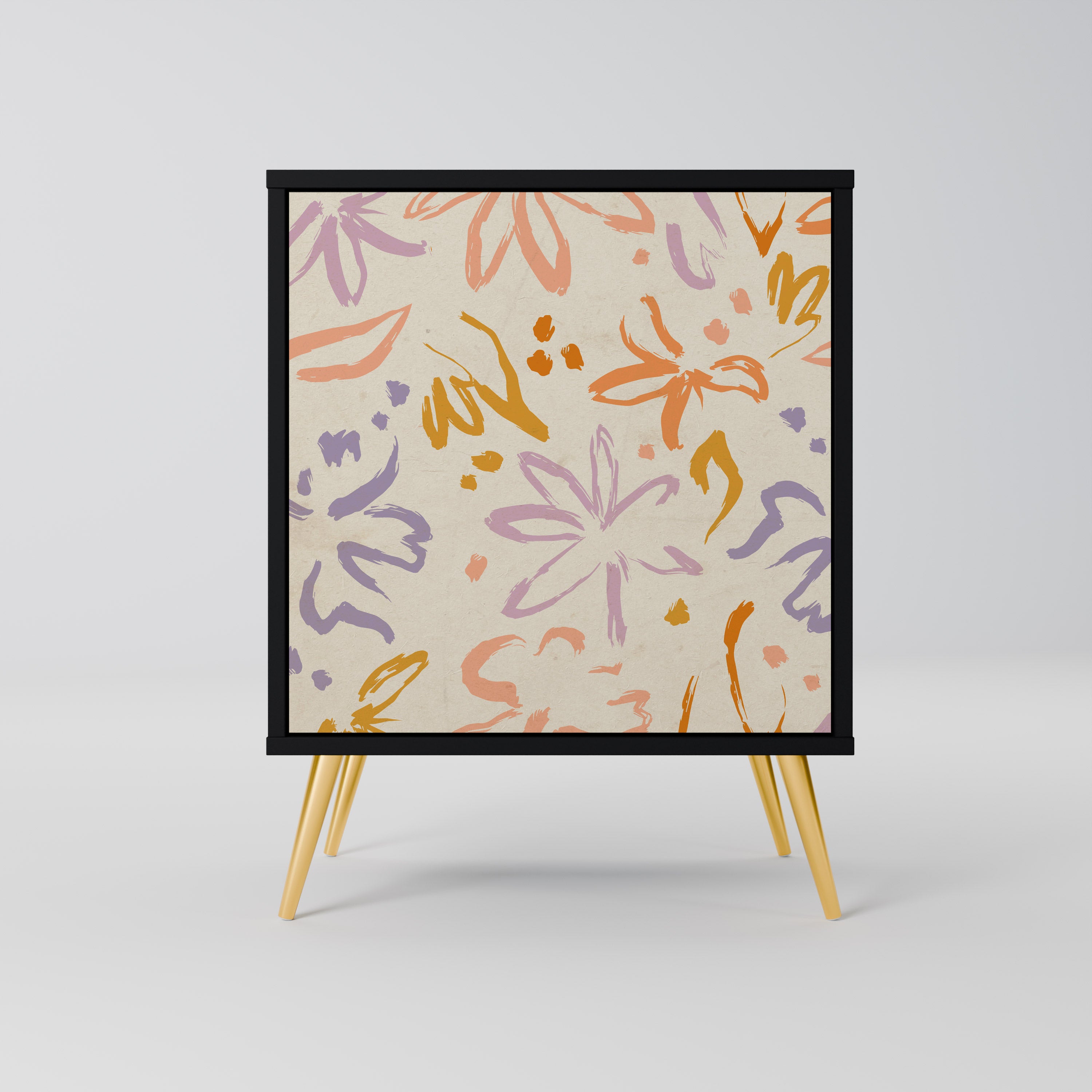 SPRING WHIMSY Sideboard mit 1 Tür in Schwarz