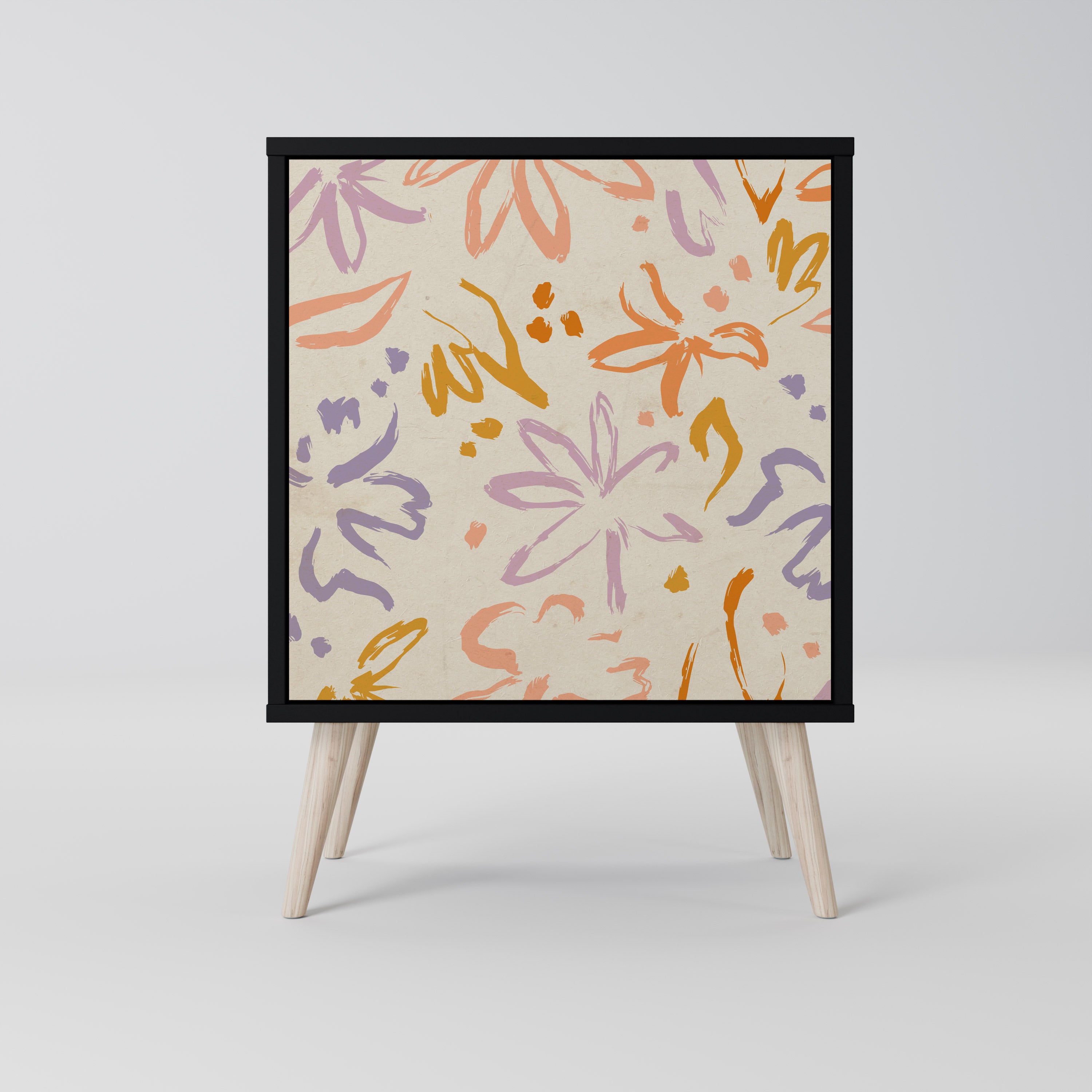 SPRING WHIMSY Sideboard mit 1 Tür in Schwarz