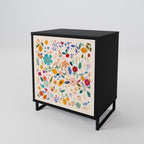 FLORAL COMBINATION Sideboard mit 1 Tür in Schwarz
