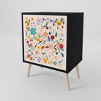 FLORAL COMBINATION Sideboard mit 1 Tür in Schwarz