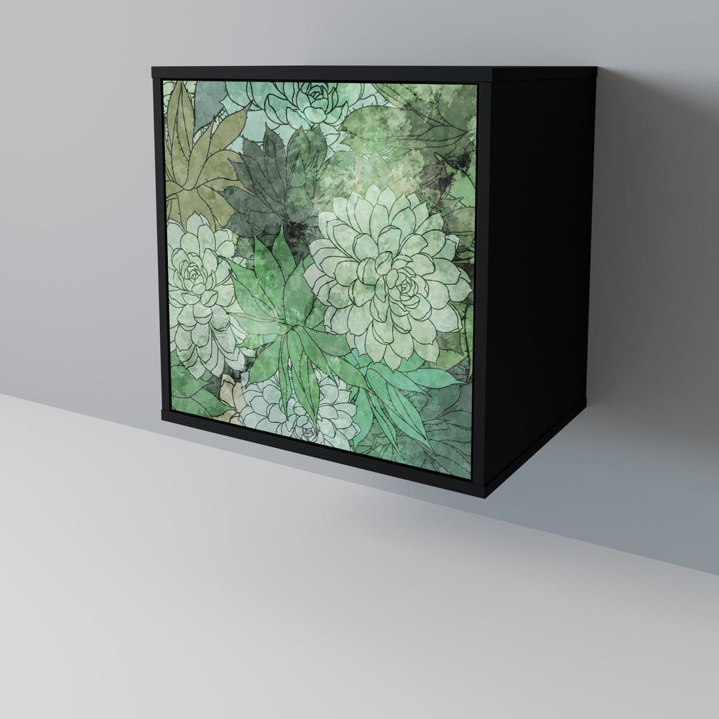 SUCCULENT CLUSTER Sideboard mit 1 Tür in Schwarz