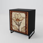 TIMELESS FLORA Sideboard mit 1 Tür in Schwarz