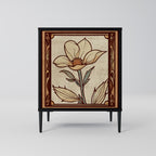TIMELESS FLORA Sideboard mit 1 Tür in Schwarz