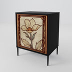 TIMELESS FLORA Sideboard mit 1 Tür in Schwarz