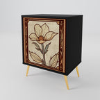 TIMELESS FLORA Sideboard mit 1 Tür in Schwarz