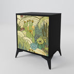 SUCCULENTS KALEIDOSCOPE Sideboard mit 1 Tür in Schwarz