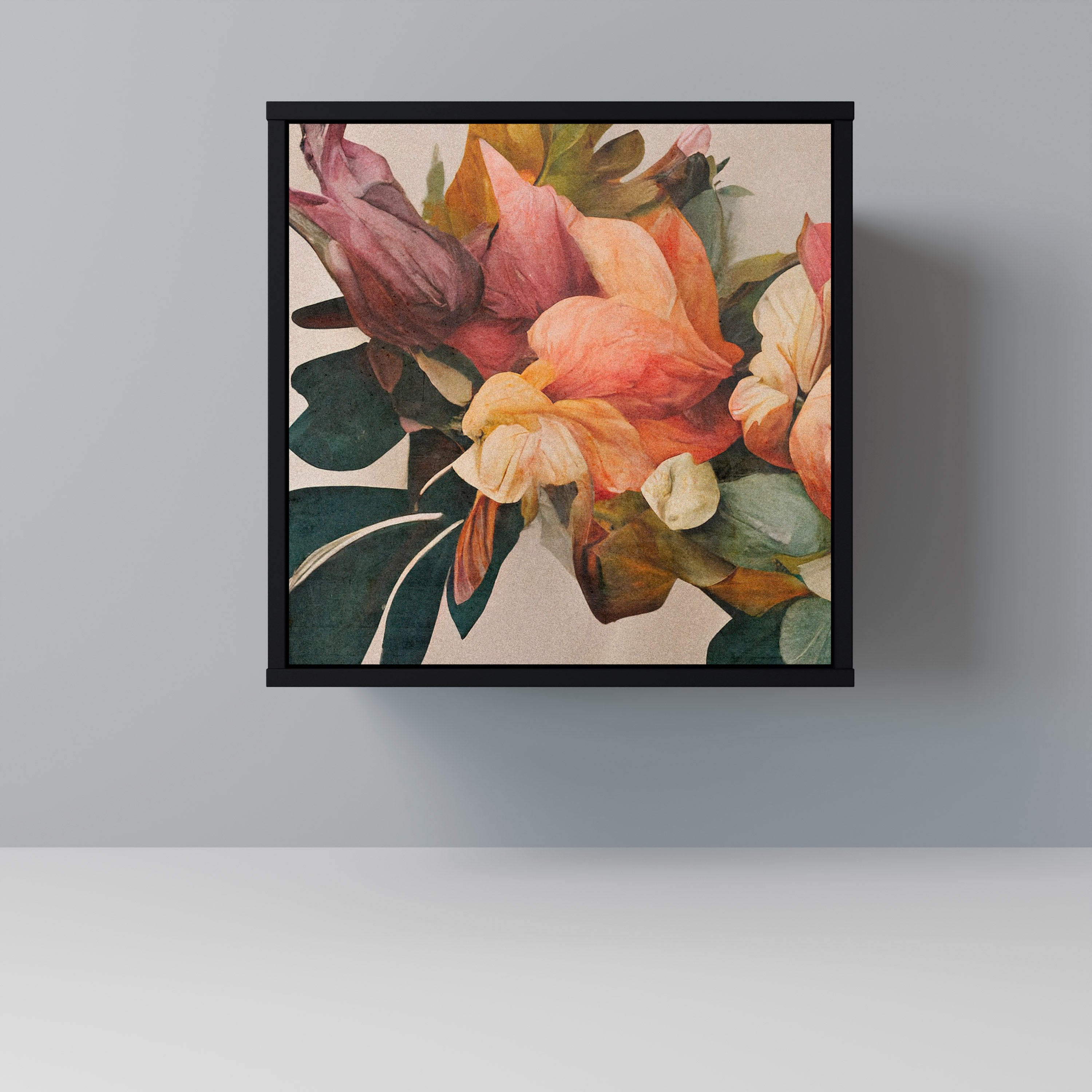 STYLISH BEAUTY Sideboard mit 1 Tür in Schwarz