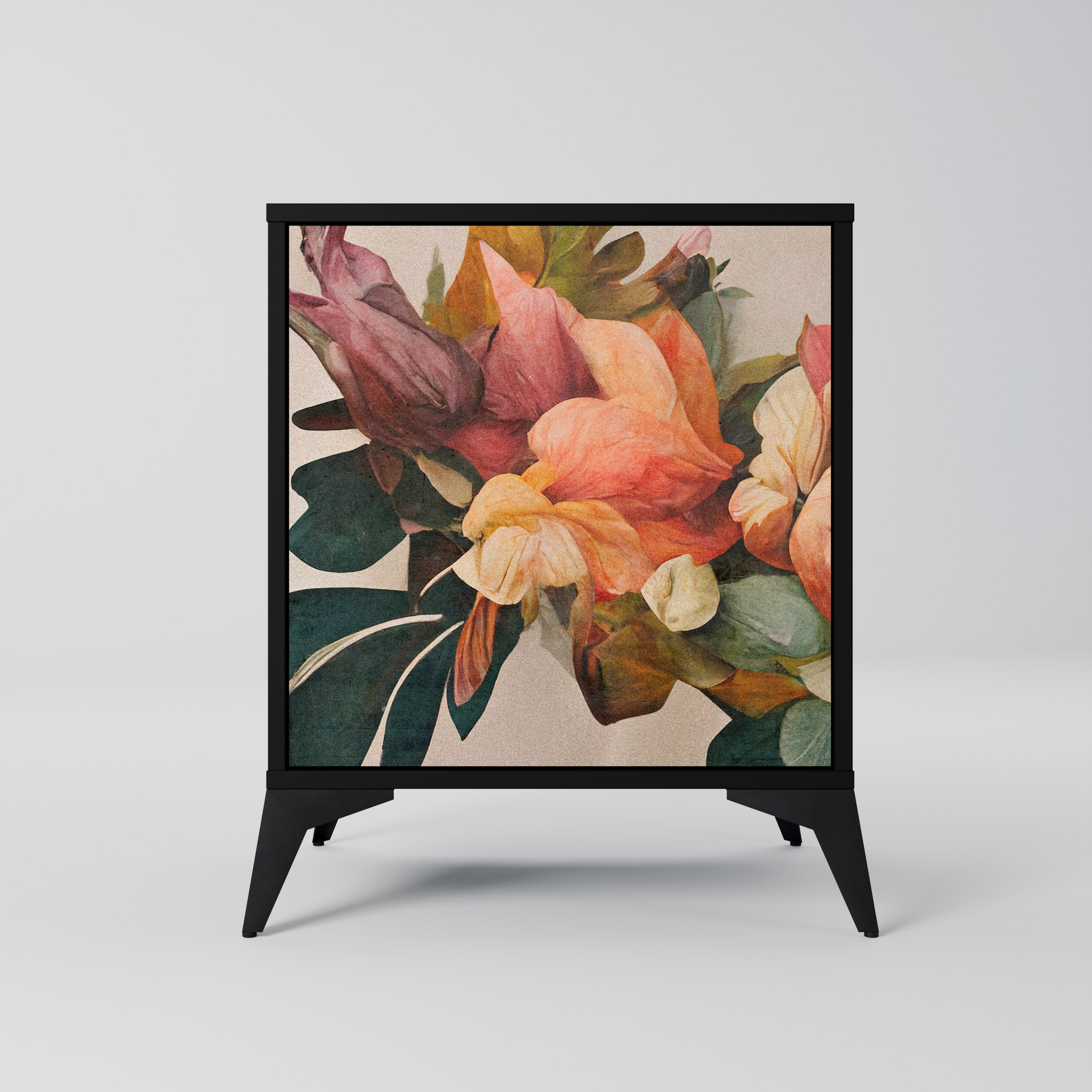 STYLISH BEAUTY Sideboard mit 1 Tür in Schwarz