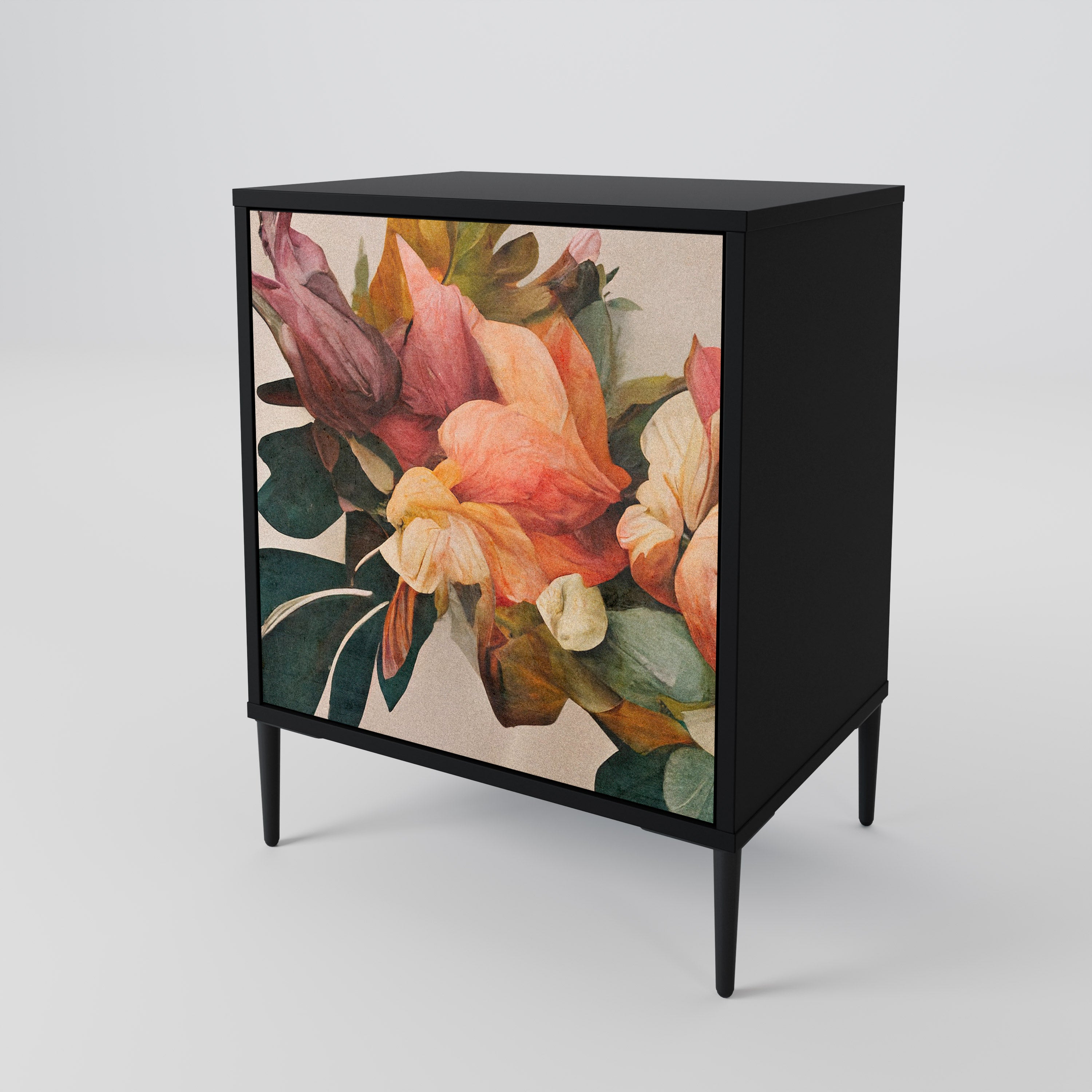 STYLISH BEAUTY Sideboard mit 1 Tür in Schwarz
