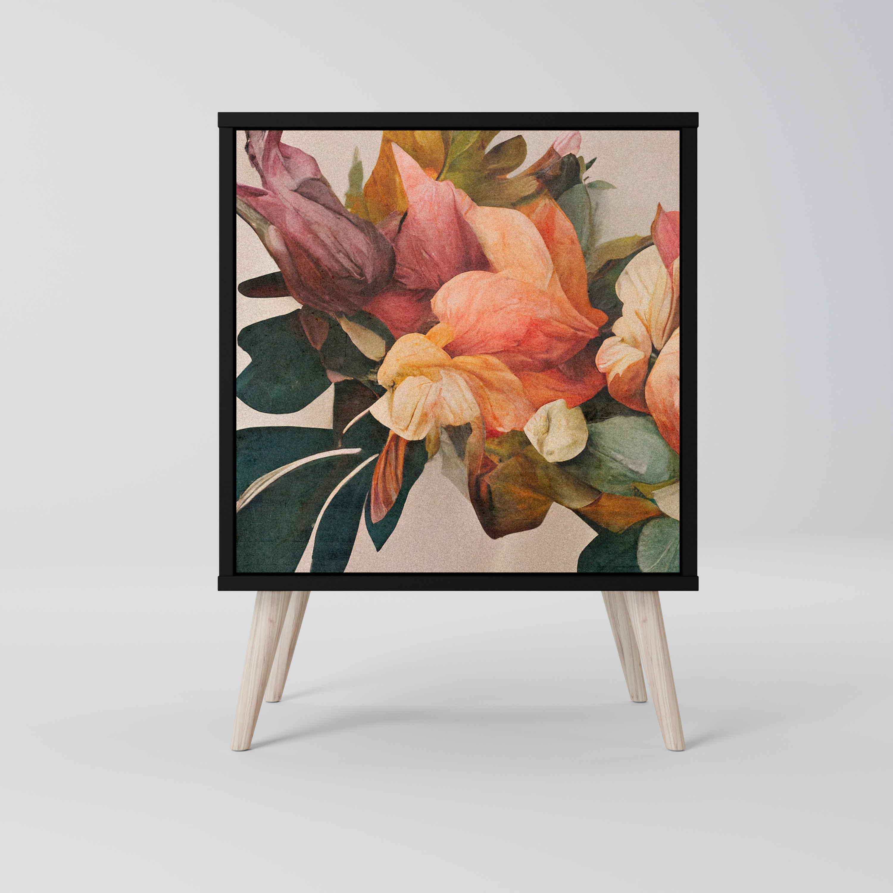 STYLISH BEAUTY Sideboard mit 1 Tür in Schwarz