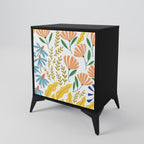 HELLO SPRING Sideboard mit 1 Tür in Schwarz