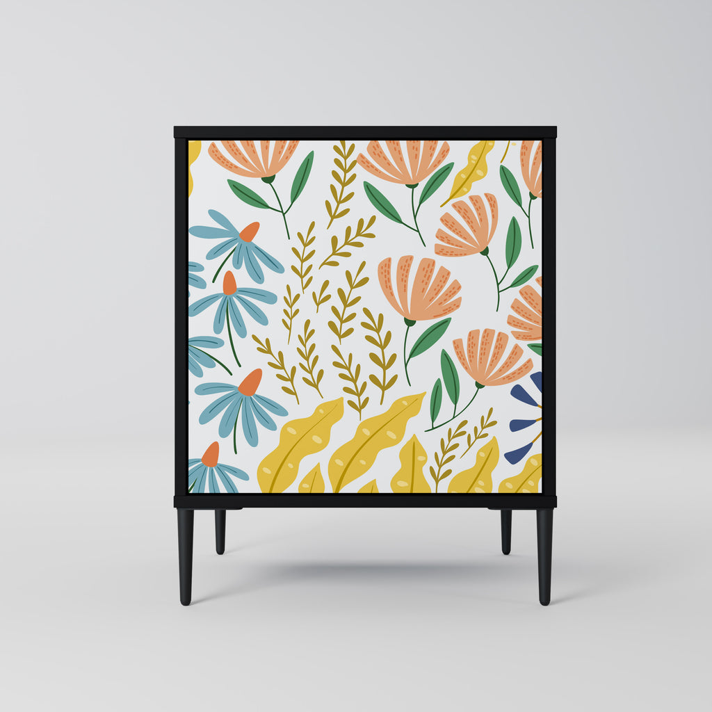 HELLO SPRING Sideboard mit 1 Tür in Schwarz