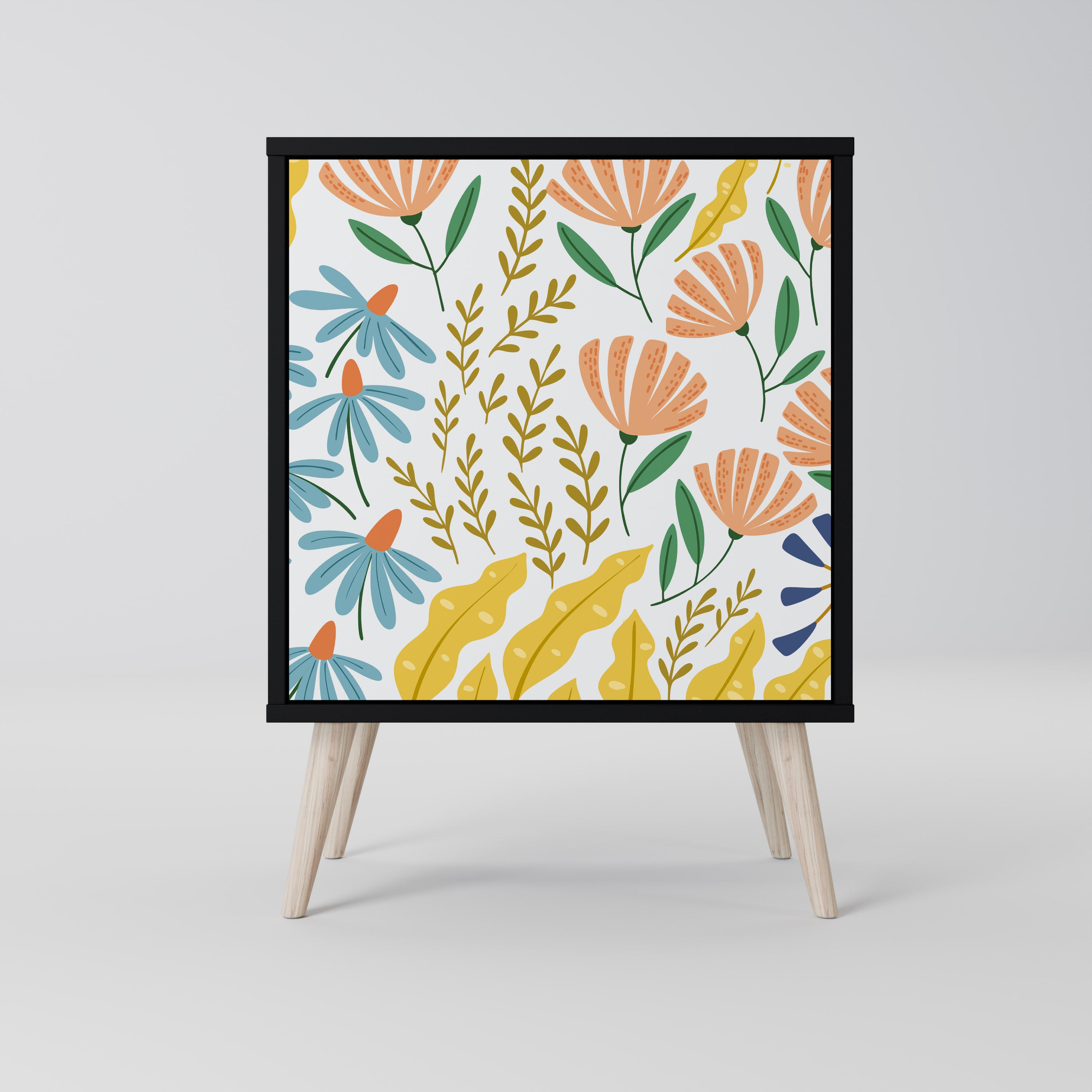 HELLO SPRING Sideboard mit 1 Tür in Schwarz