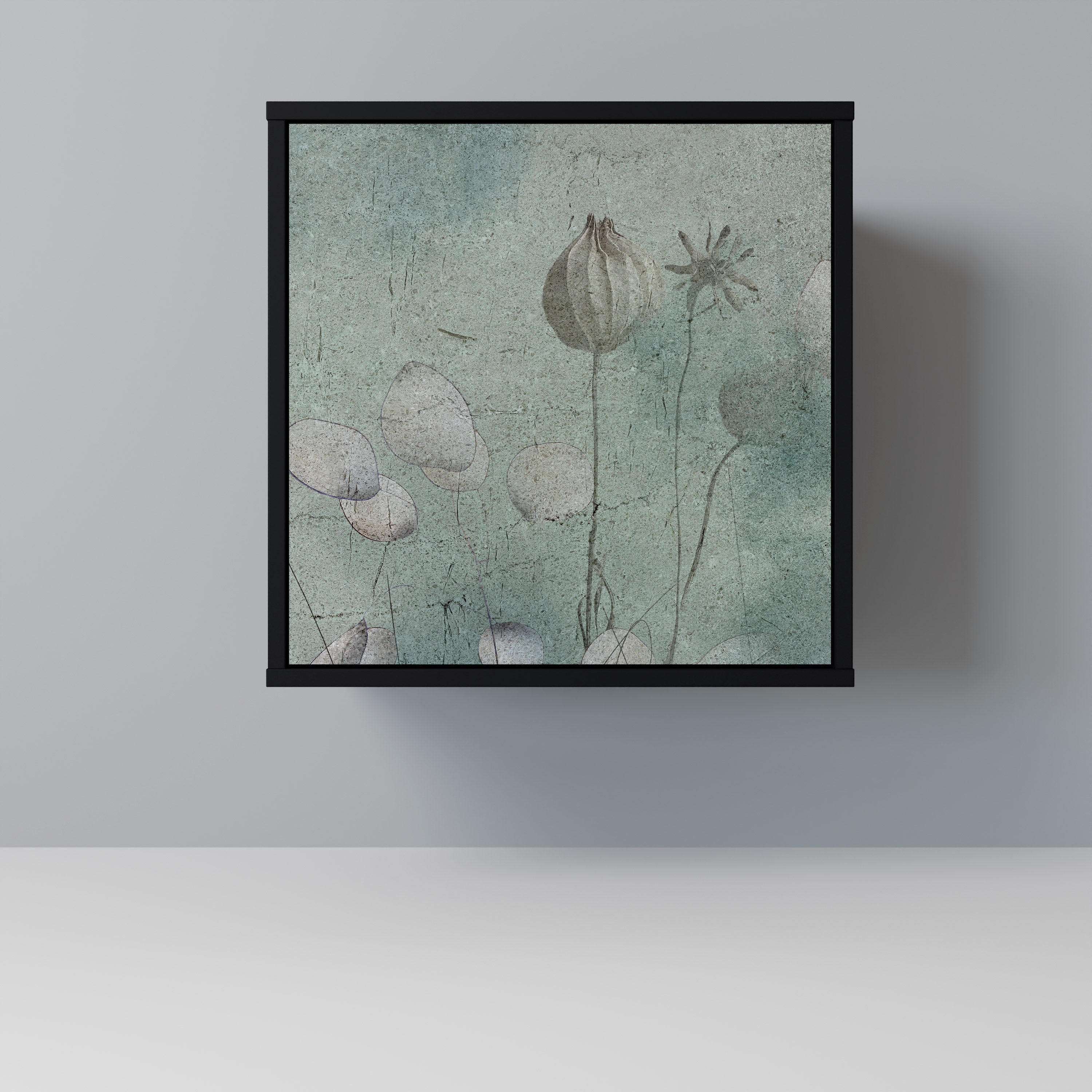 NIGHT LADY Sideboard mit 1 Tür in Schwarz