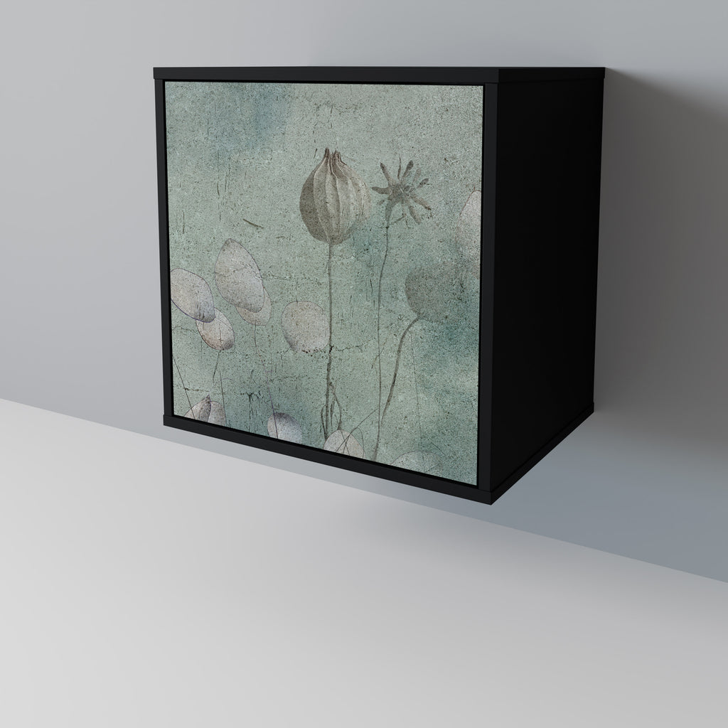 NIGHT LADY Sideboard mit 1 Tür in Schwarz