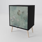 NIGHT LADY Sideboard mit 1 Tür in Schwarz