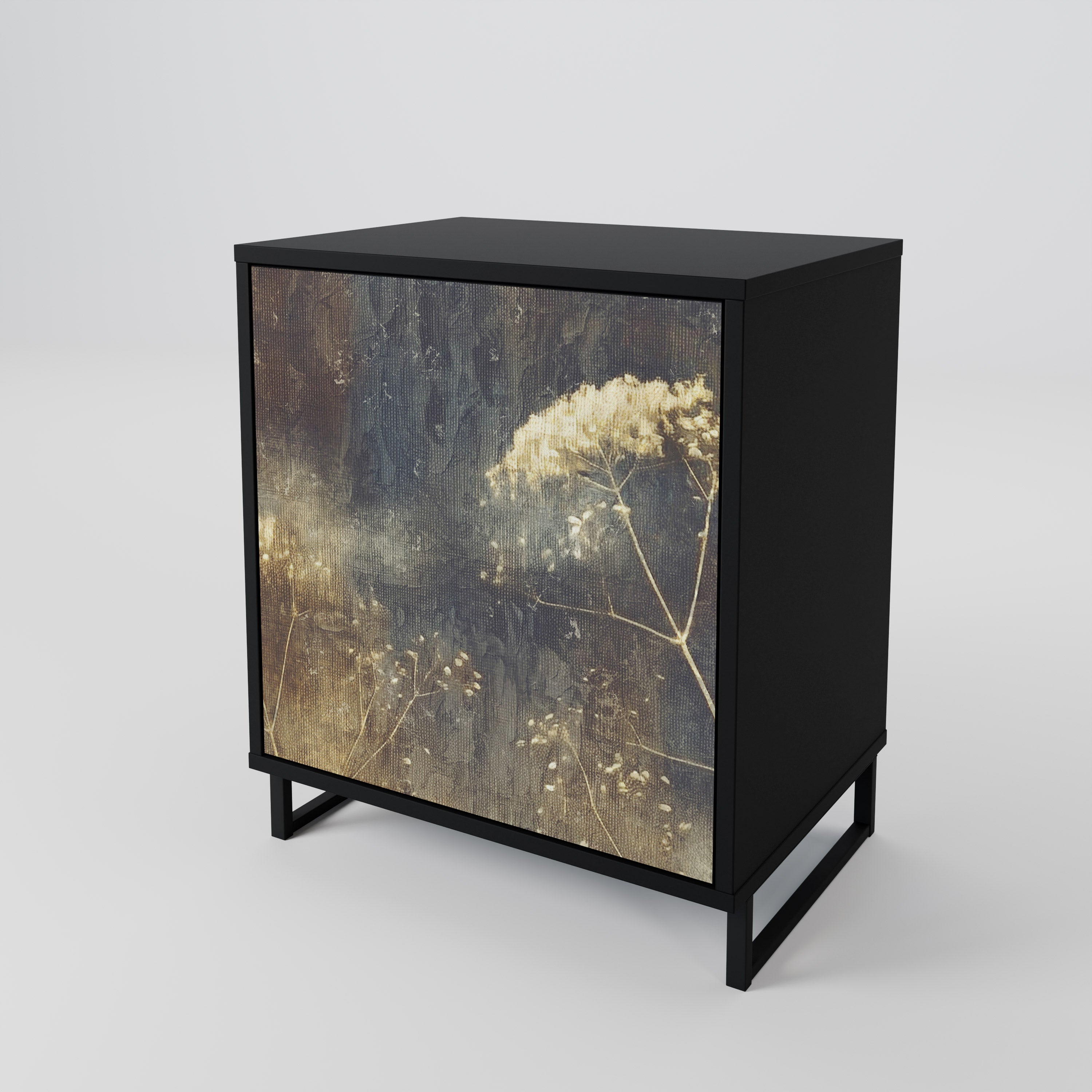 GENTLE POWER Sideboard mit 1 Tür in Schwarz