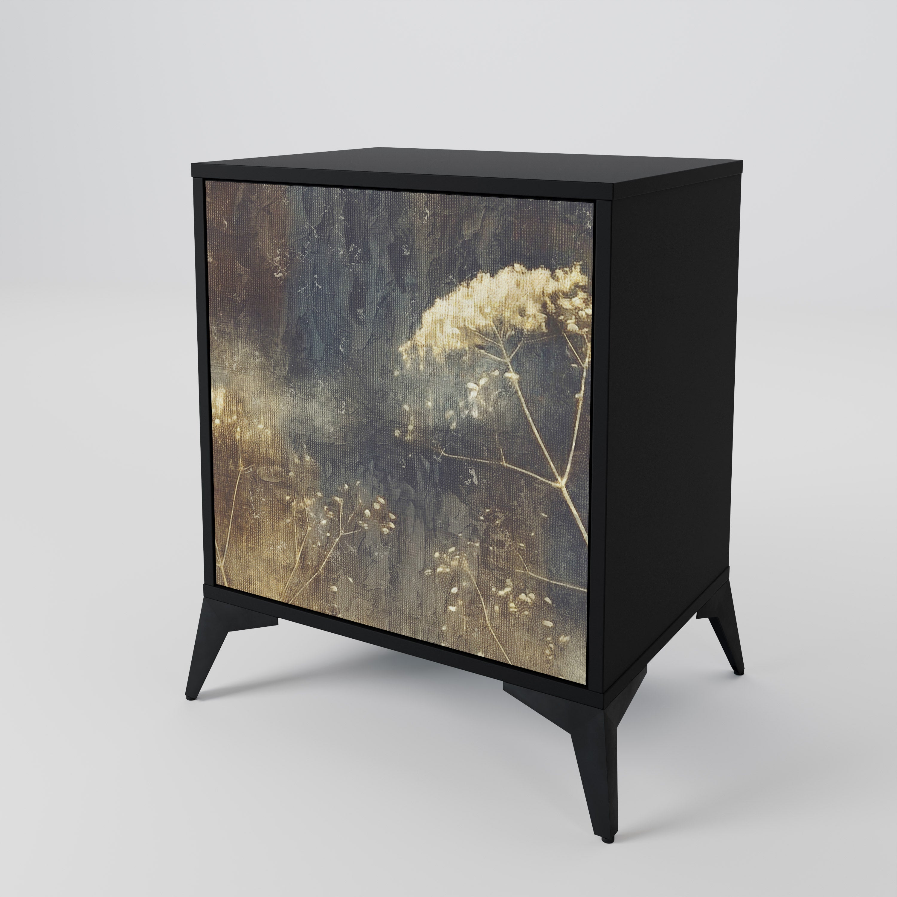 GENTLE POWER Sideboard mit 1 Tür in Schwarz