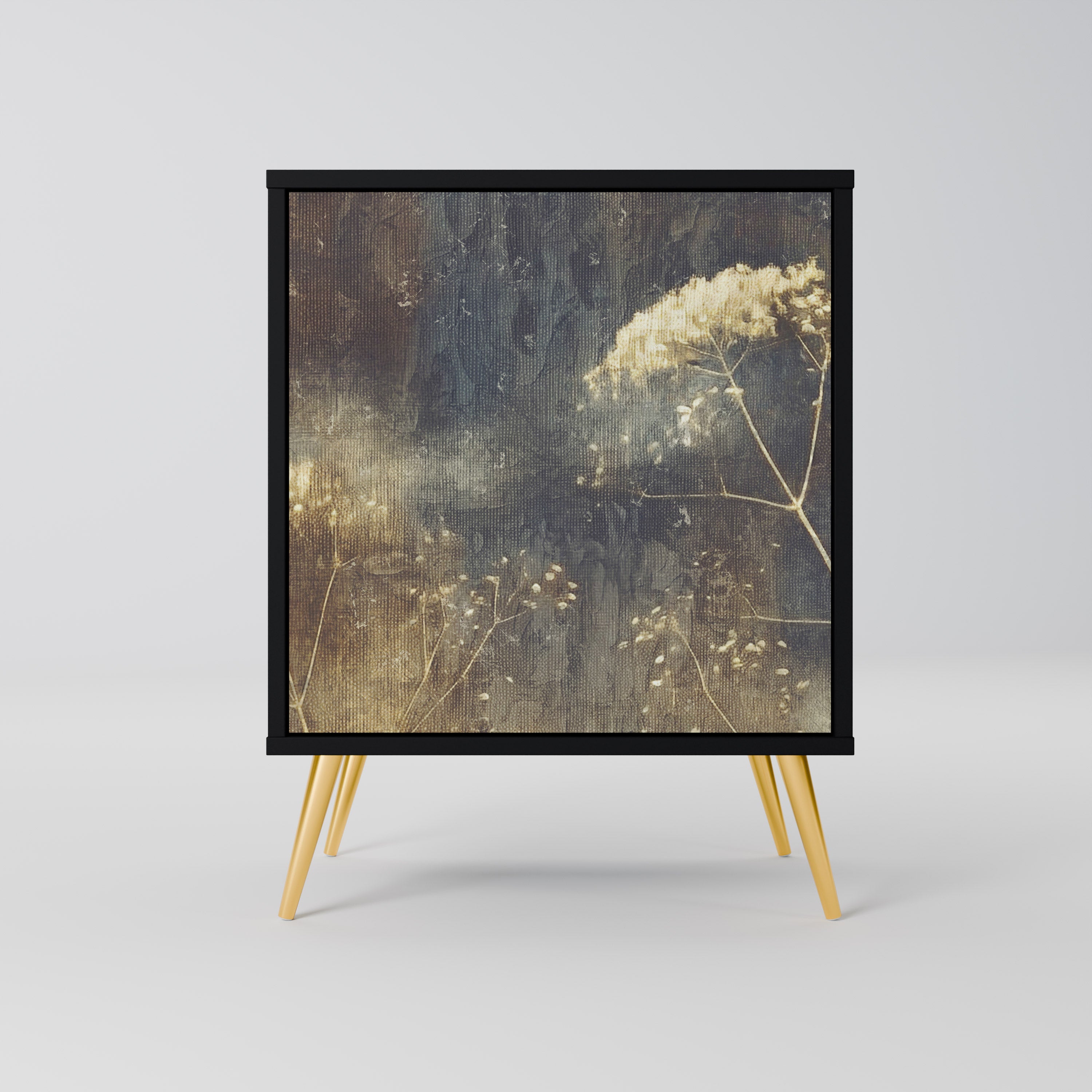 GENTLE POWER Sideboard mit 1 Tür in Schwarz