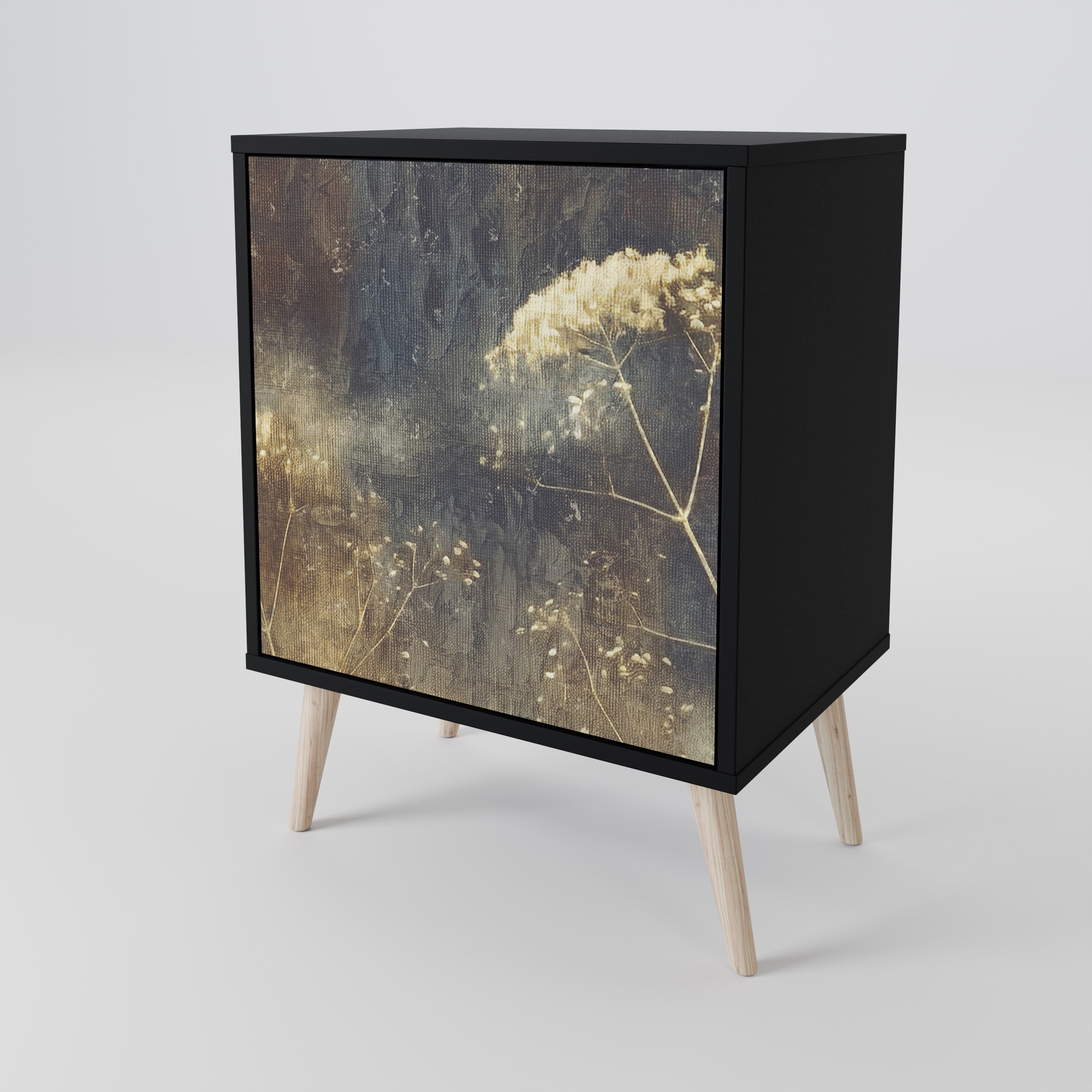 GENTLE POWER Sideboard mit 1 Tür in Schwarz