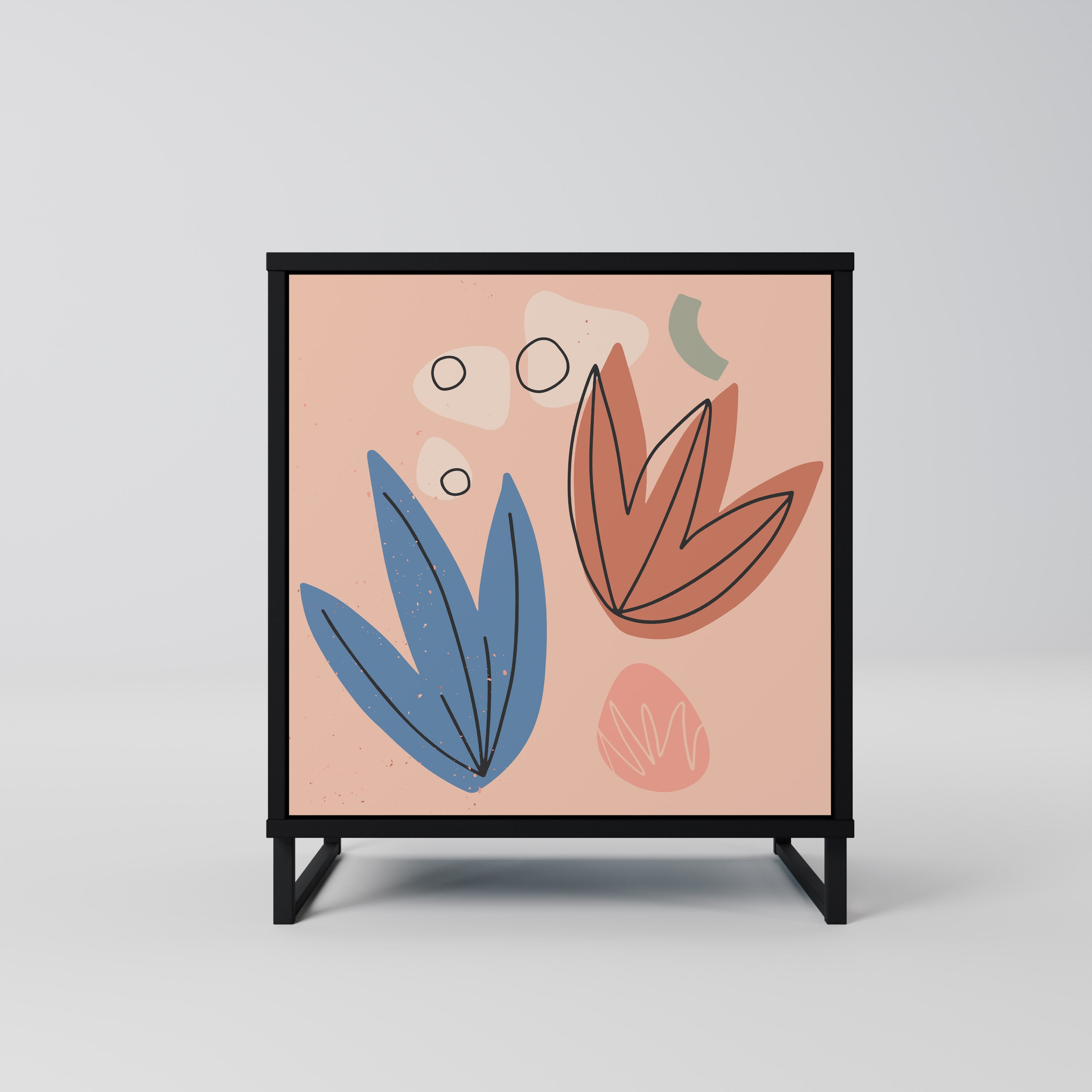 PASTEL DESTINY Sideboard mit 1 Tür in Schwarz