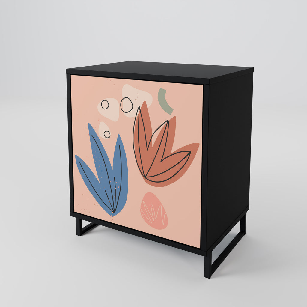 PASTEL DESTINY Sideboard mit 1 Tür in Schwarz