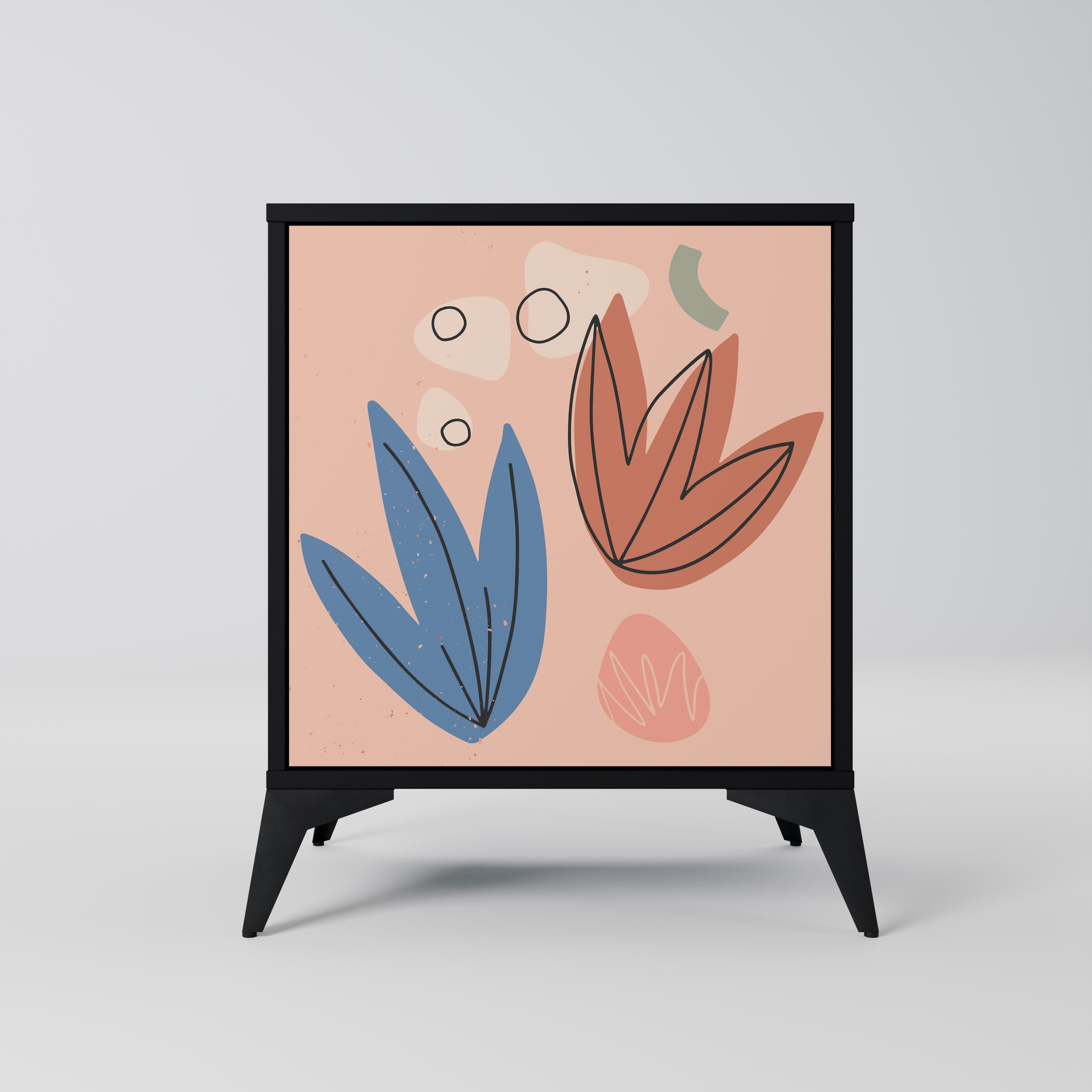 PASTEL DESTINY Sideboard mit 1 Tür in Schwarz