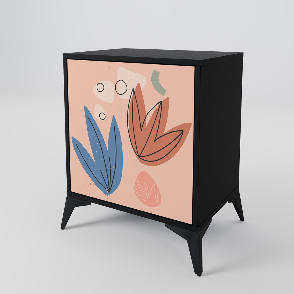 PASTEL DESTINY Sideboard mit 1 Tür in Schwarz