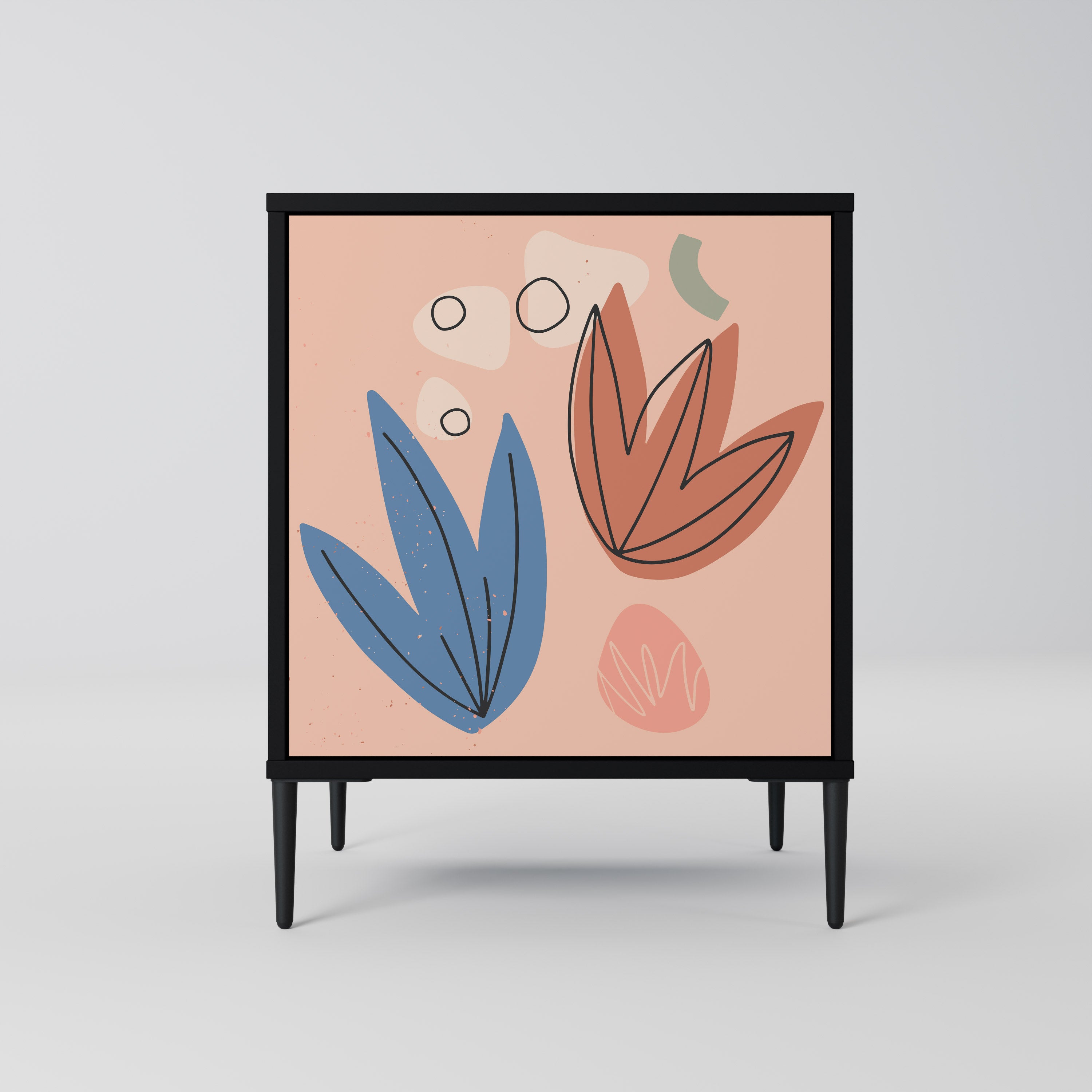 PASTEL DESTINY Sideboard mit 1 Tür in Schwarz