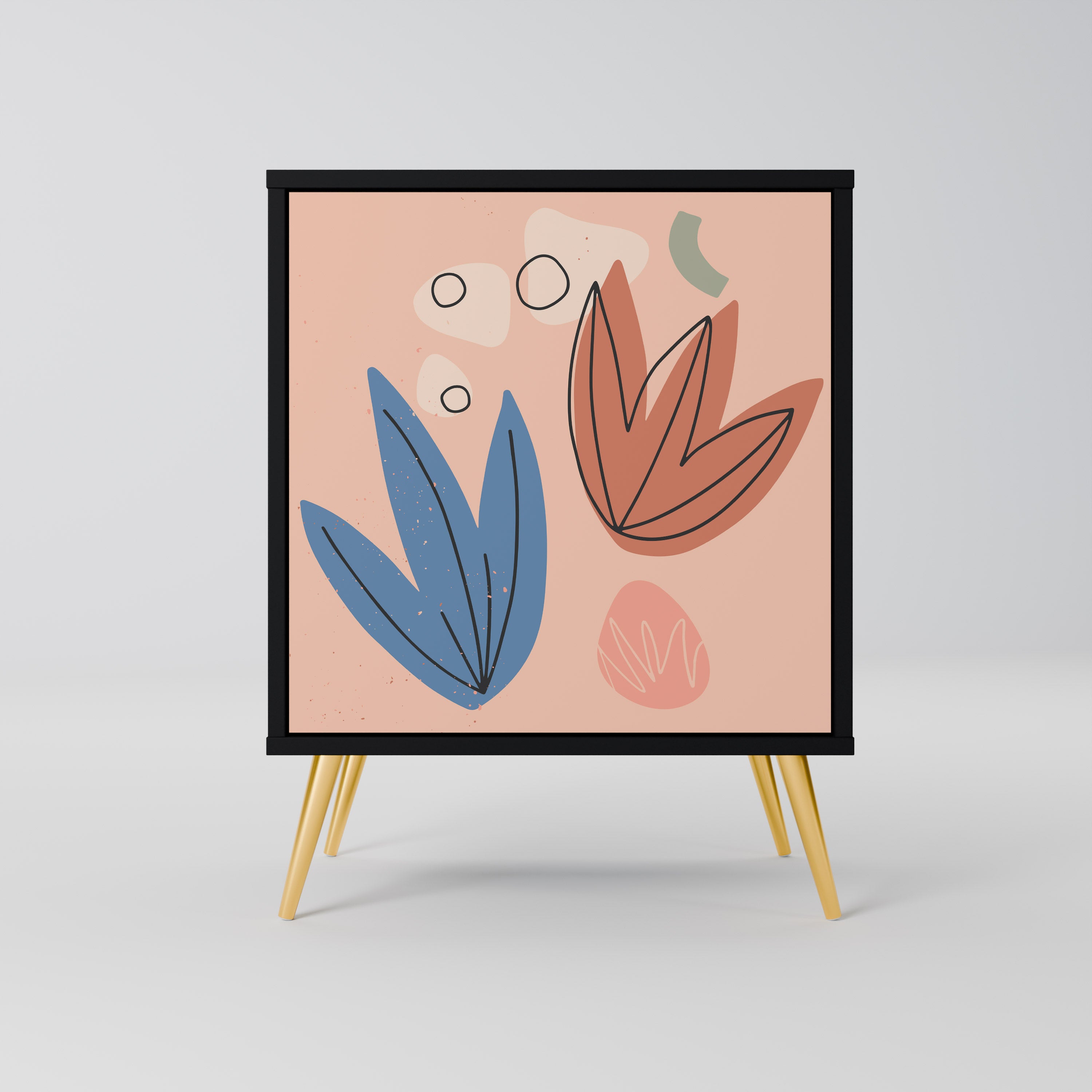 PASTEL DESTINY Sideboard mit 1 Tür in Schwarz