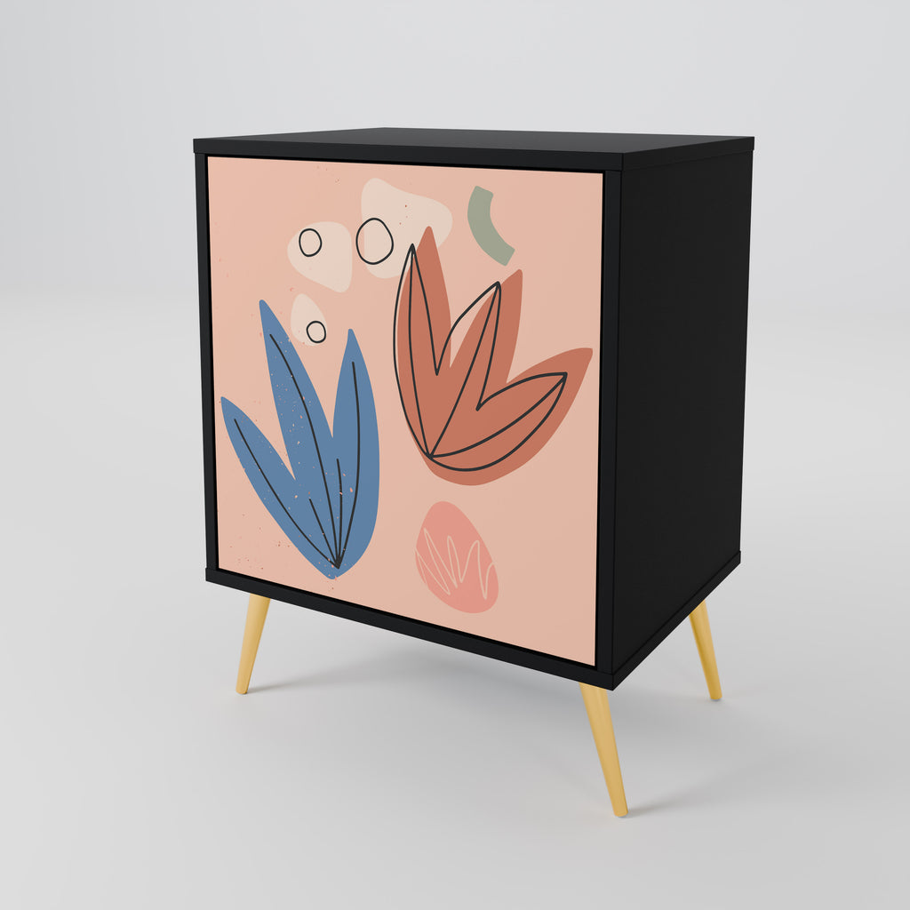 PASTEL DESTINY Sideboard mit 1 Tür in Schwarz