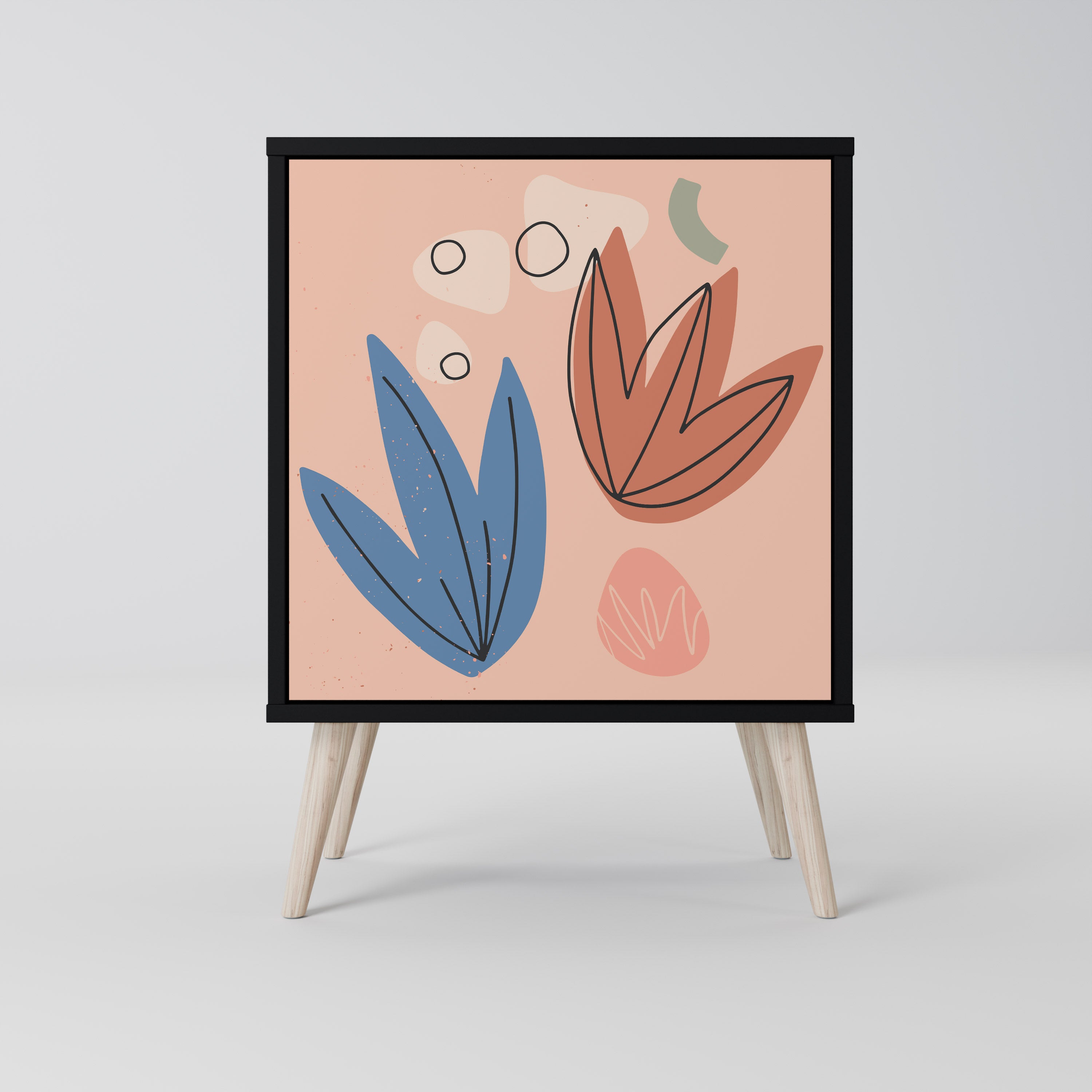 PASTEL DESTINY Sideboard mit 1 Tür in Schwarz