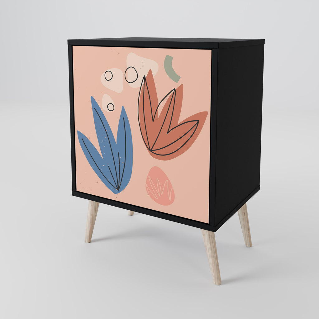 PASTEL DESTINY Sideboard mit 1 Tür in Schwarz