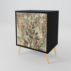 HERBAL GRACE Sideboard mit 1 Tür in Schwarz