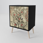 HERBAL GRACE Sideboard mit 1 Tür in Schwarz