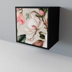 FLORAL GRACE Sideboard mit 1 Tür in Schwarz