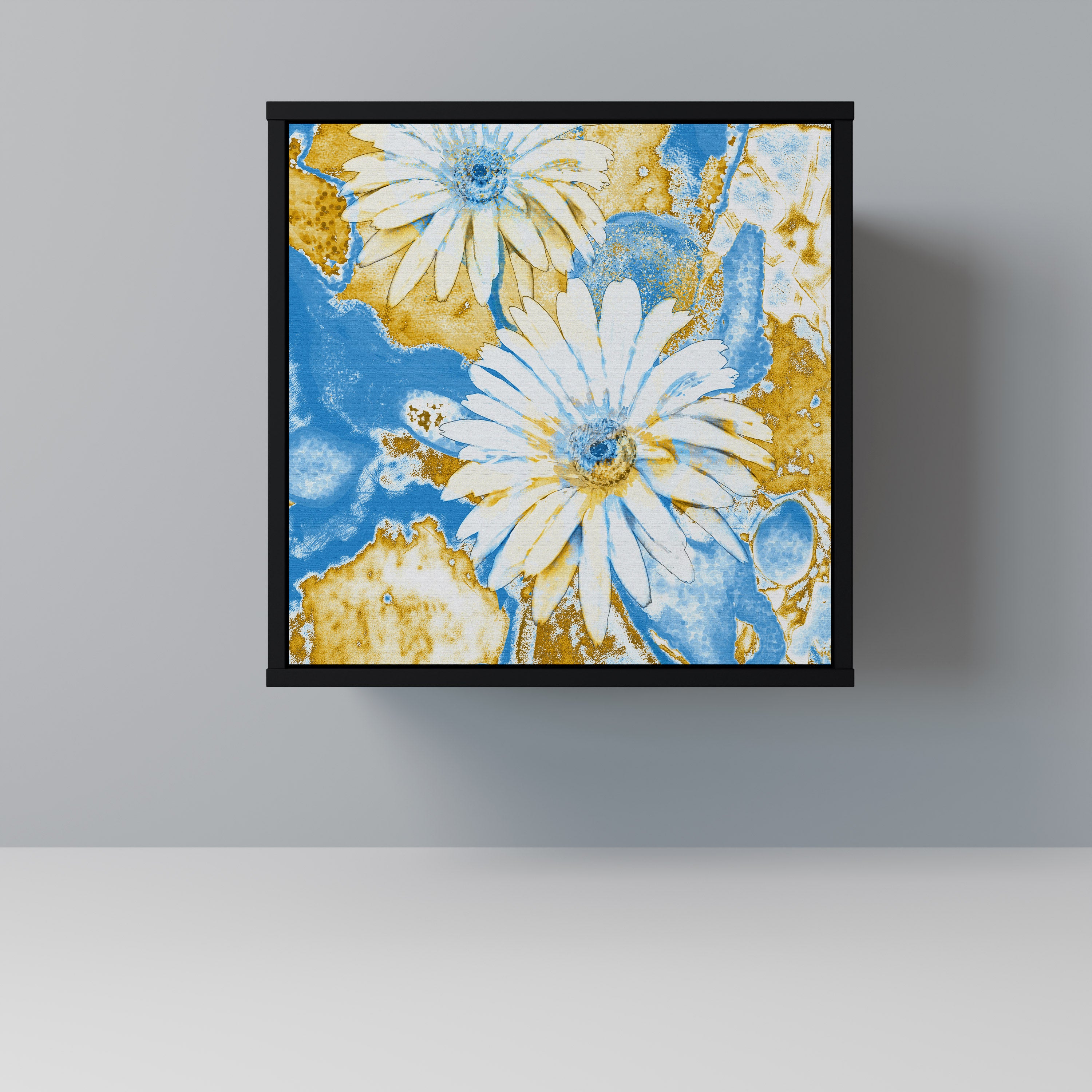 DAISY LUXE Sideboard mit 1 Tür in Schwarz