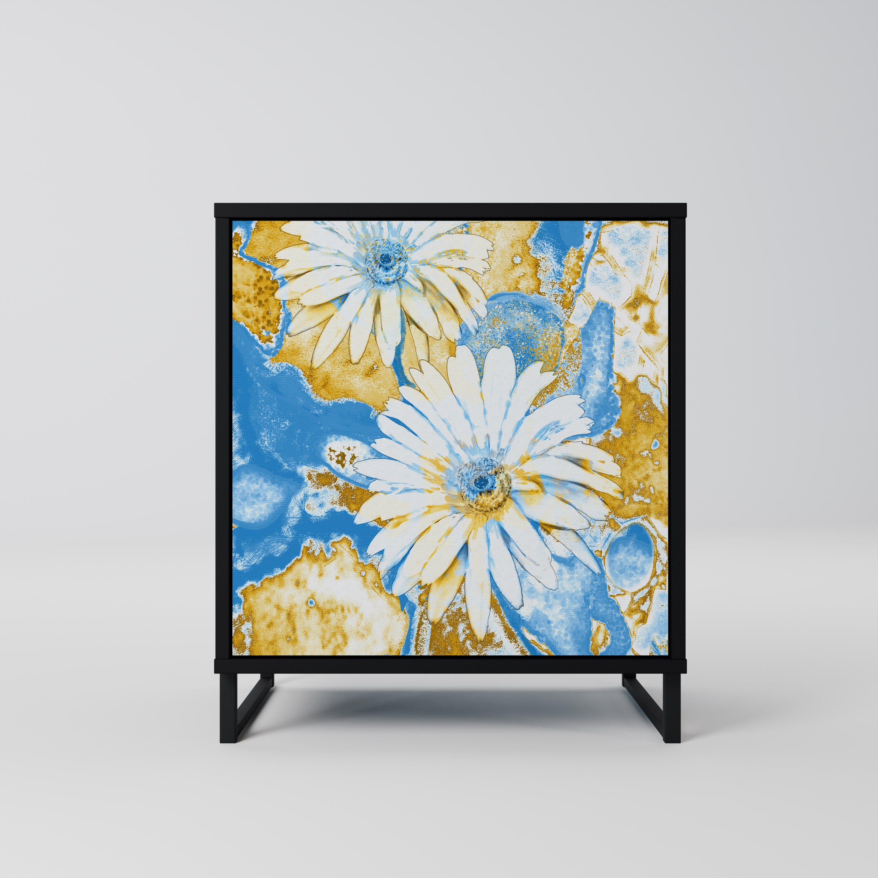 DAISY LUXE Sideboard mit 1 Tür in Schwarz