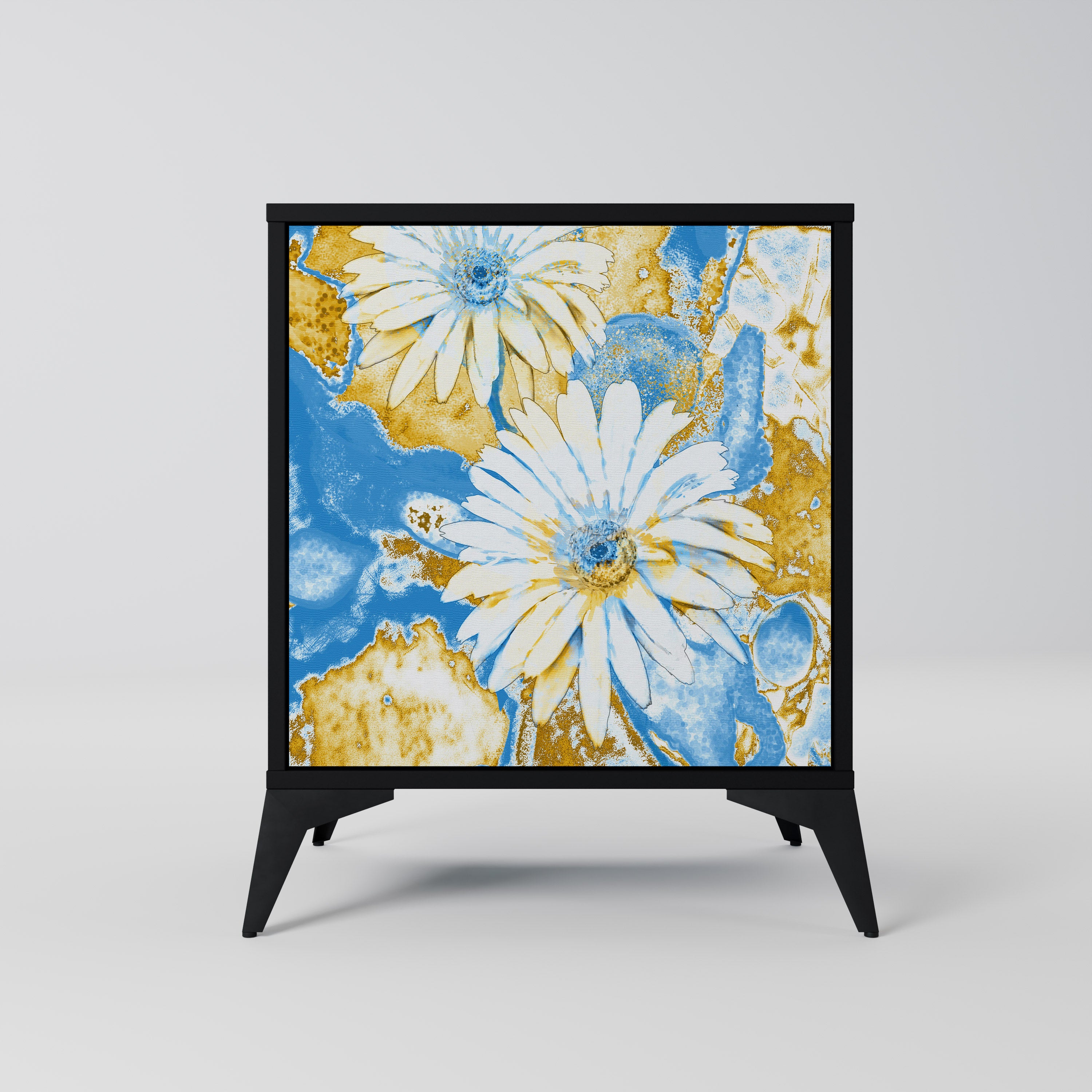 DAISY LUXE Sideboard mit 1 Tür in Schwarz