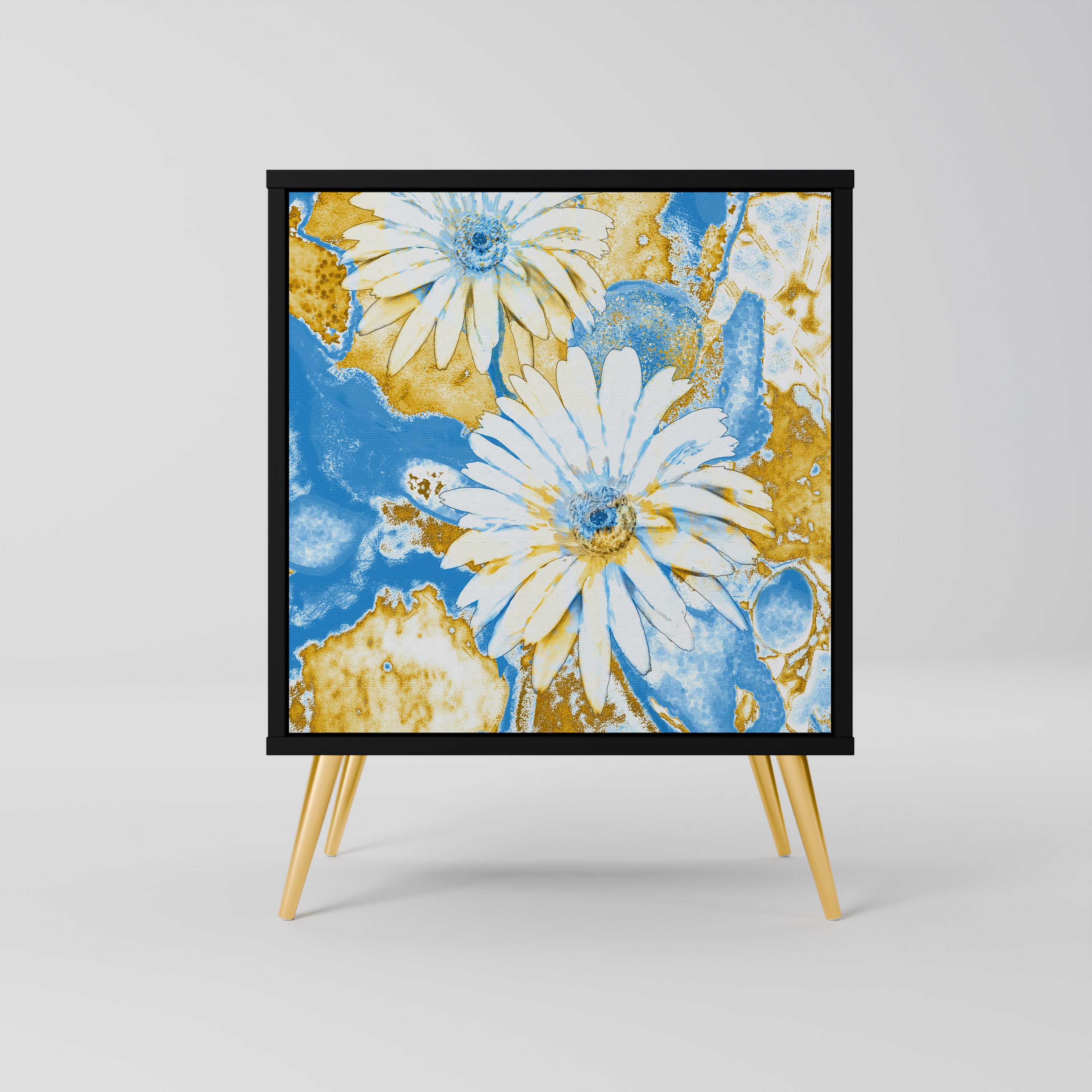 DAISY LUXE Sideboard mit 1 Tür in Schwarz