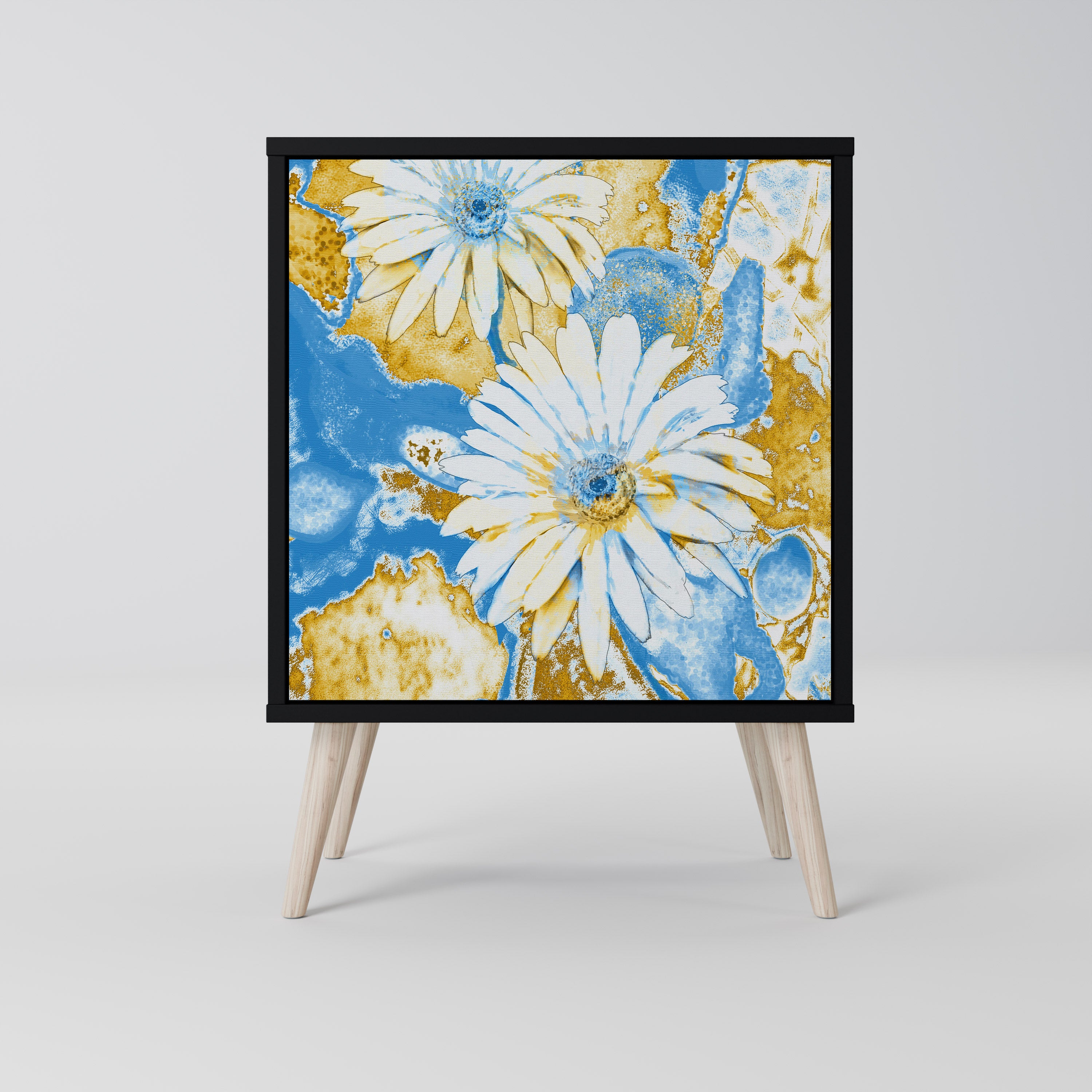 DAISY LUXE Sideboard mit 1 Tür in Schwarz