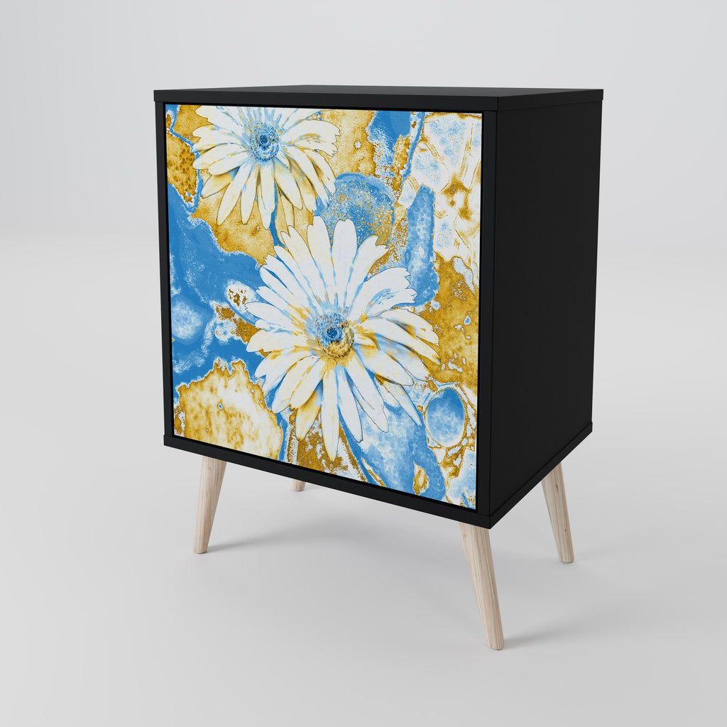 DAISY LUXE Sideboard mit 1 Tür in Schwarz