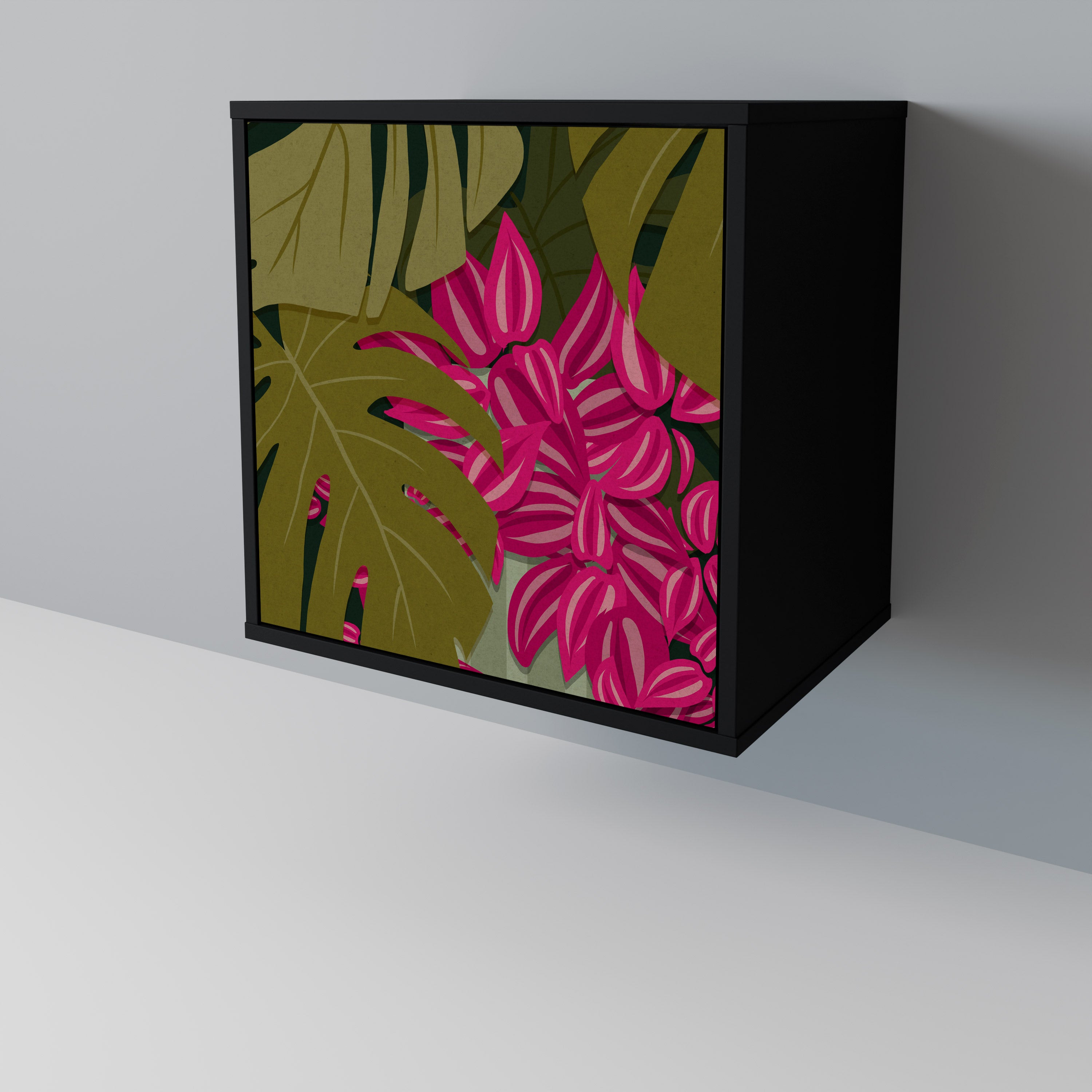TROPICAL BEAUTY Sideboard mit 1 Tür in Schwarz