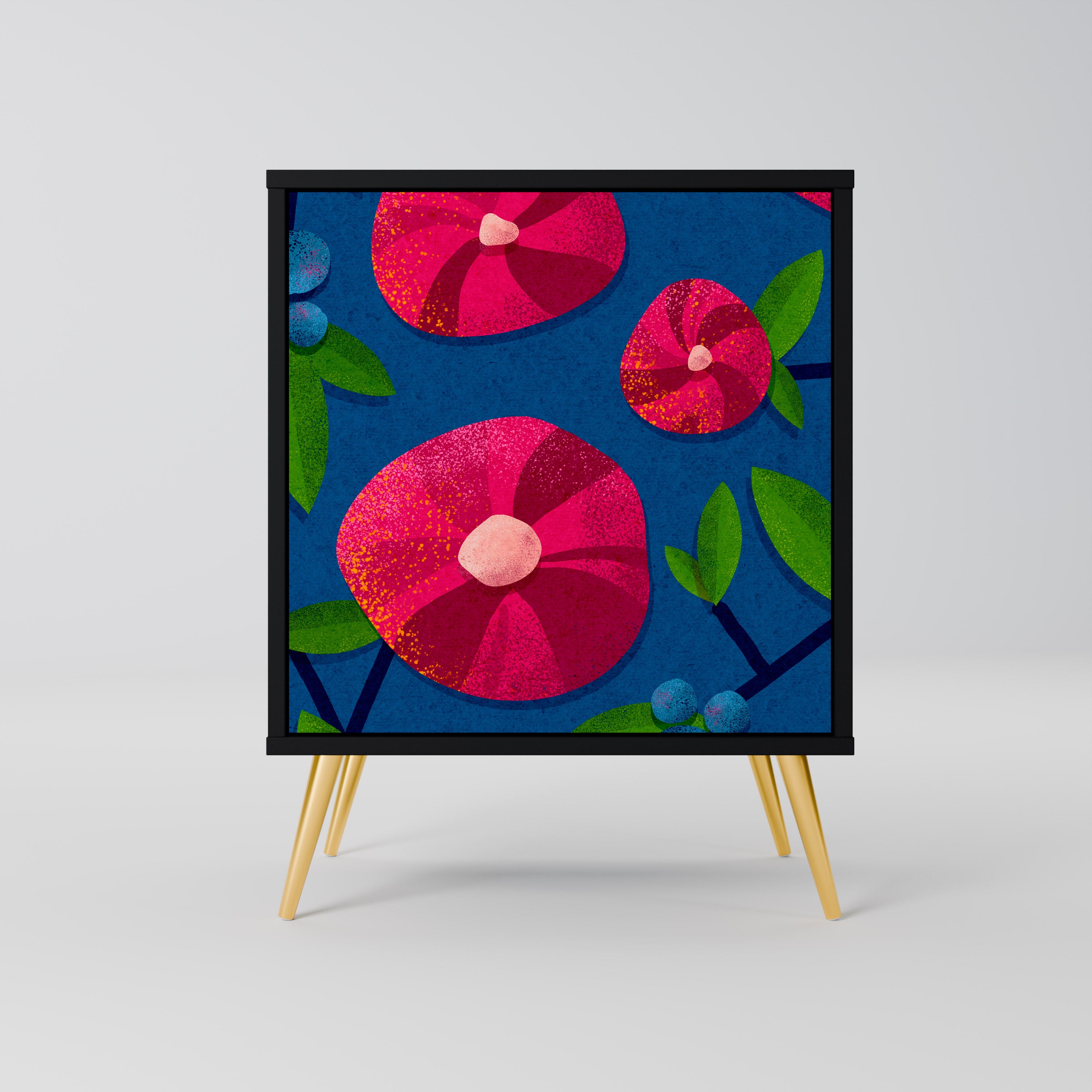 SPRING THOUGHTS Sideboard mit 1 Tür in Schwarz