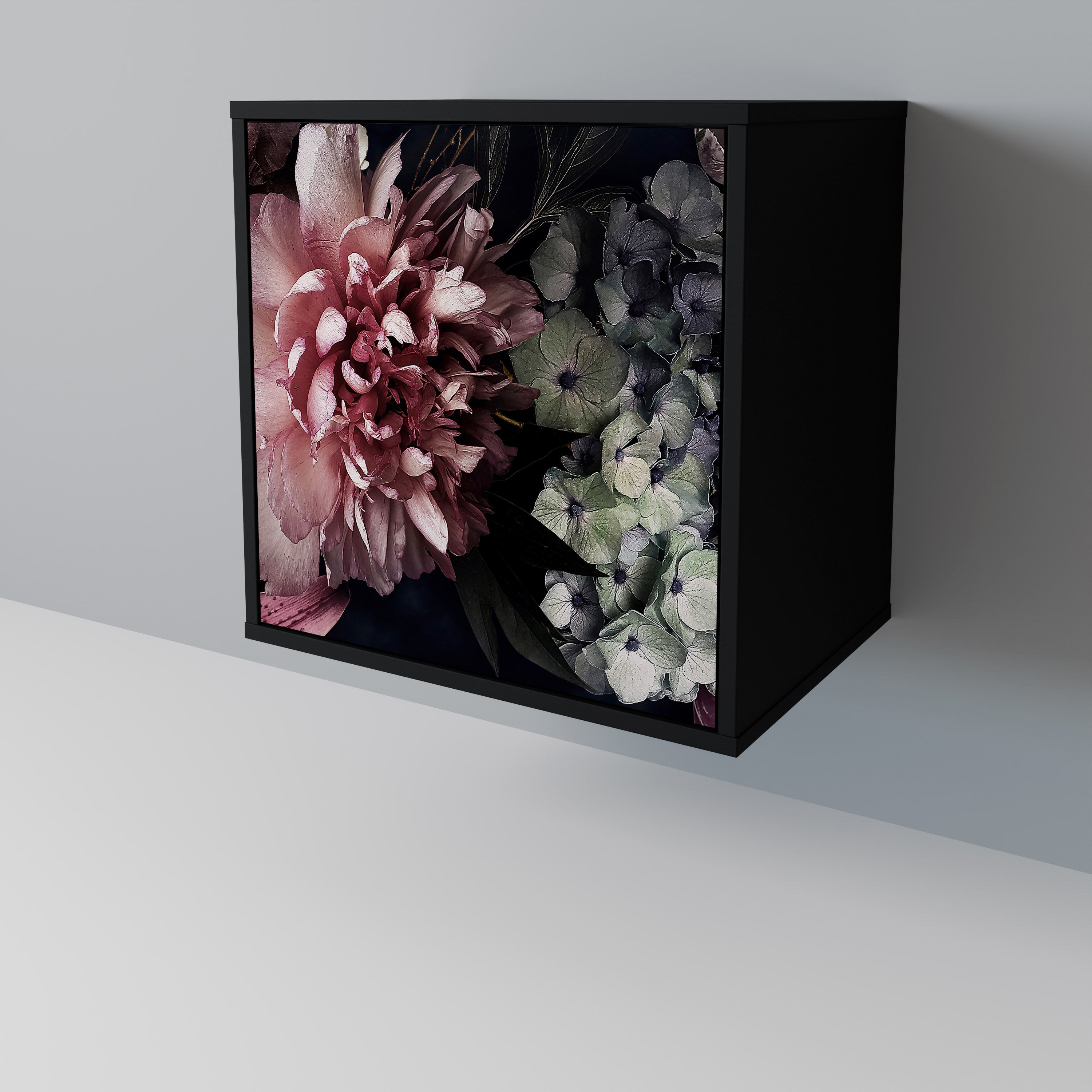 PURE BLOSSOM Sideboard mit 1 Tür in Schwarz