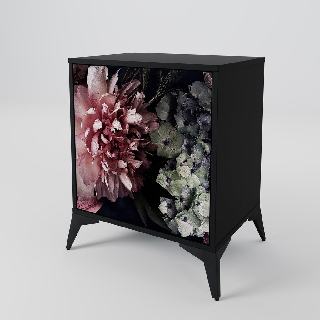 PURE BLOSSOM Sideboard mit 1 Tür in Schwarz