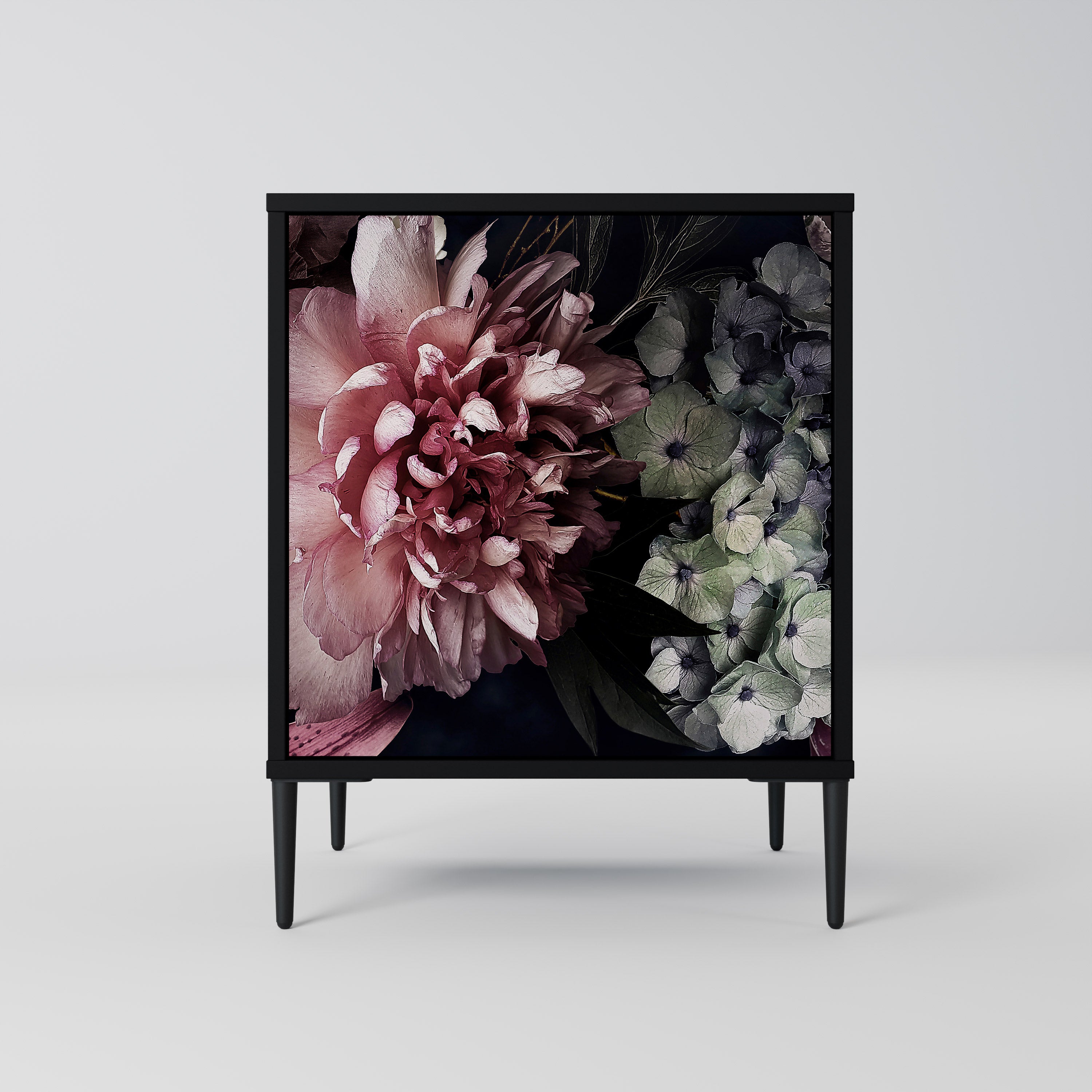 PURE BLOSSOM Sideboard mit 1 Tür in Schwarz