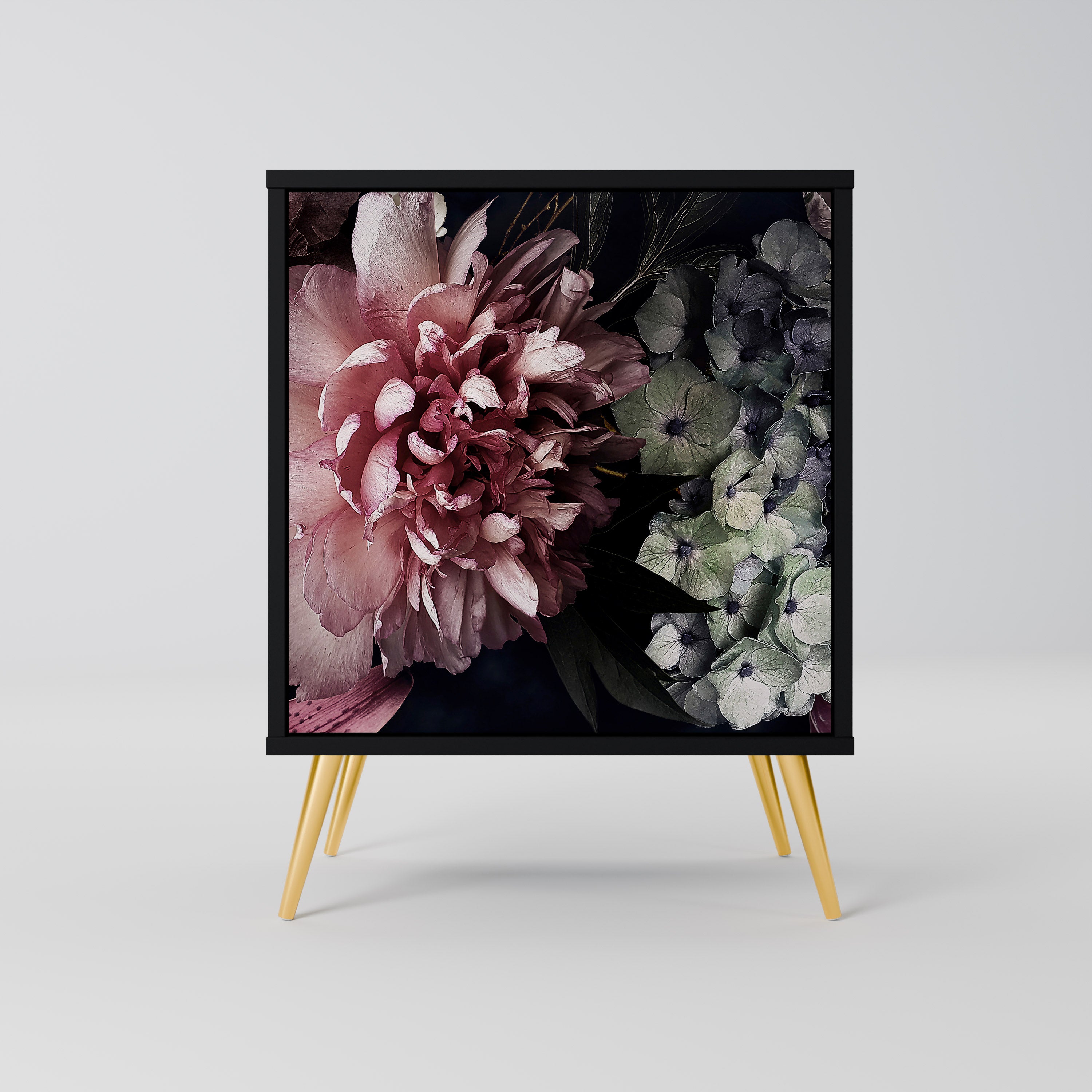 PURE BLOSSOM Sideboard mit 1 Tür in Schwarz